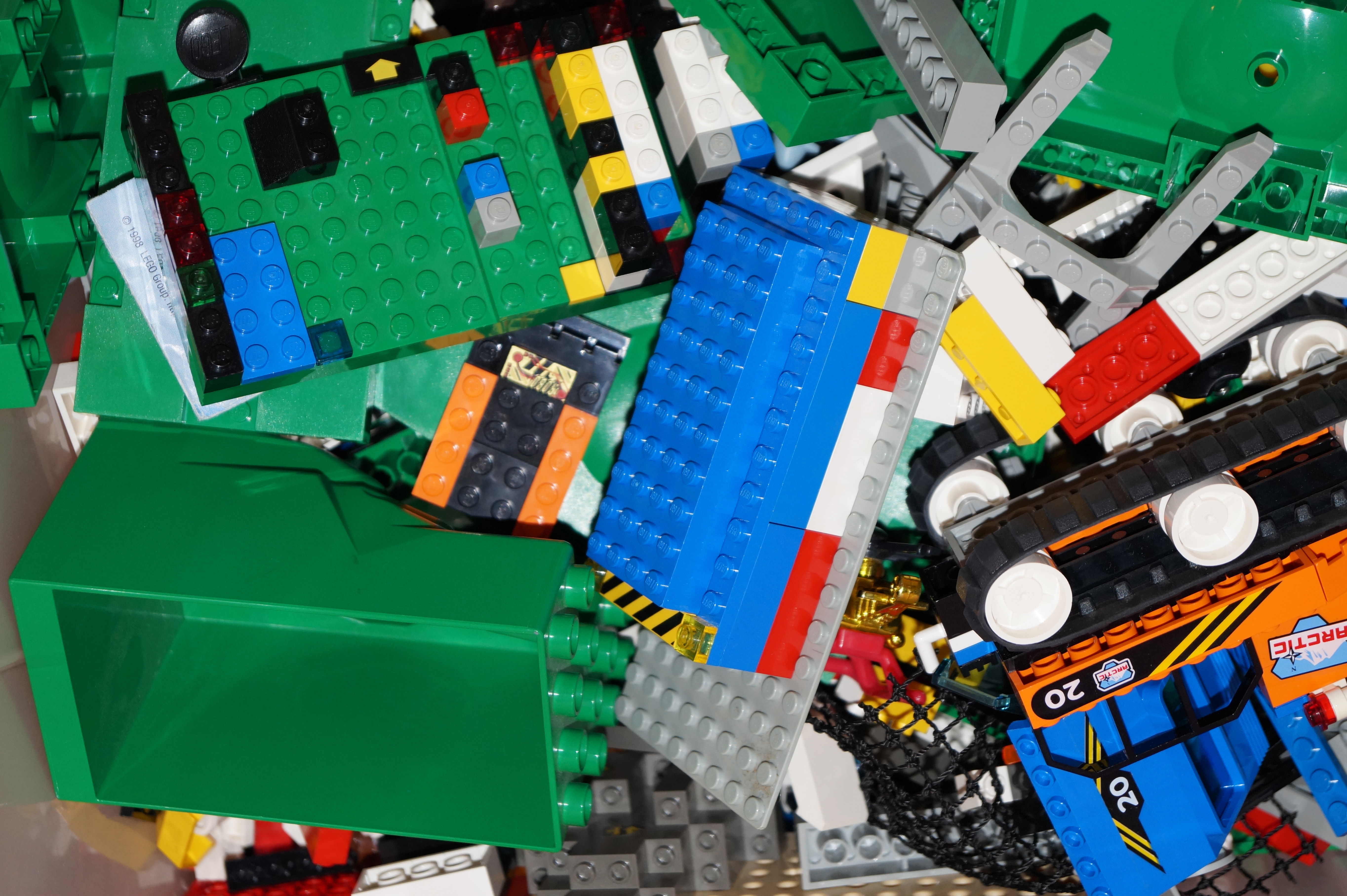 Bin of Lego Blocks and Pieces EBTH