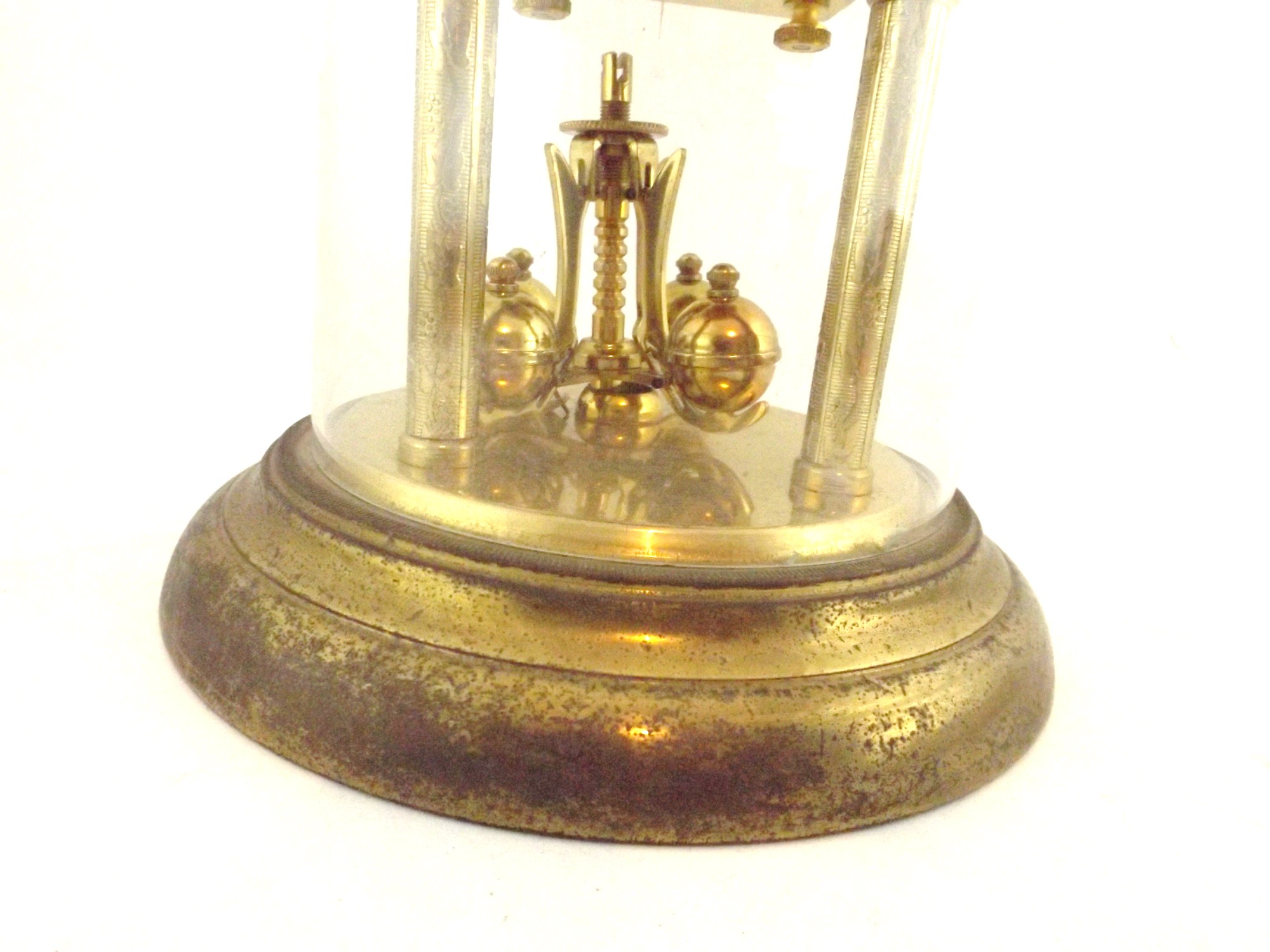 Schatz German Clock with Glass Dome EBTH
