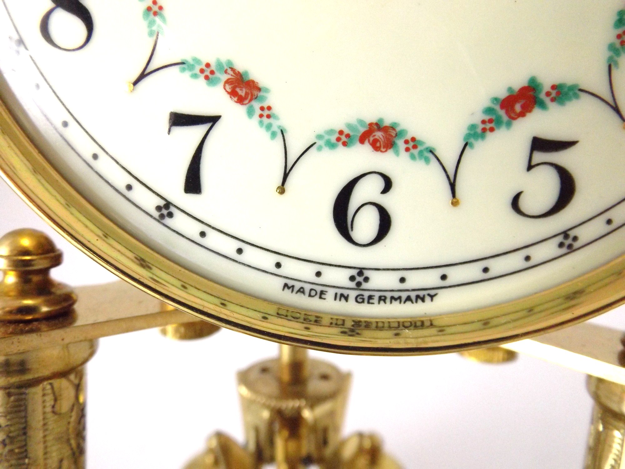 Schatz German Clock with Glass Dome EBTH