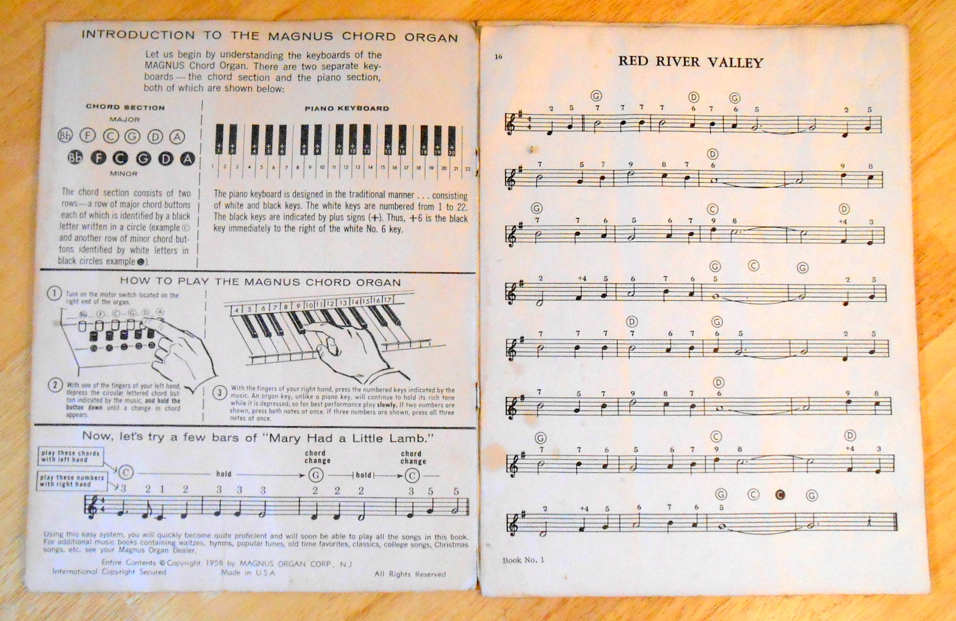 MidCentury Magnus Electric Chord Organ EBTH