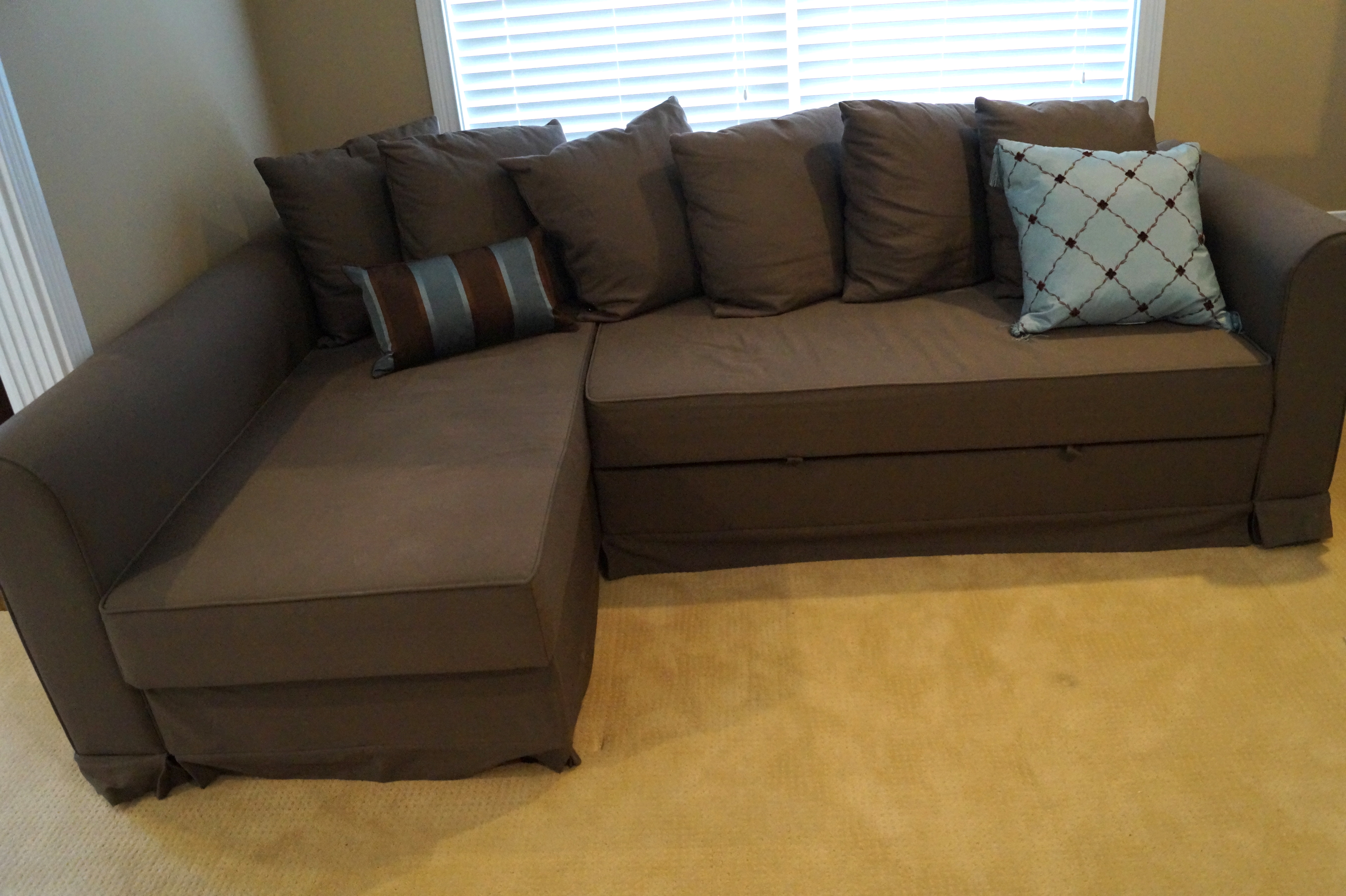 IKEA Moheda Corner Storage SofaBed with PullOut Ottoman EBTH