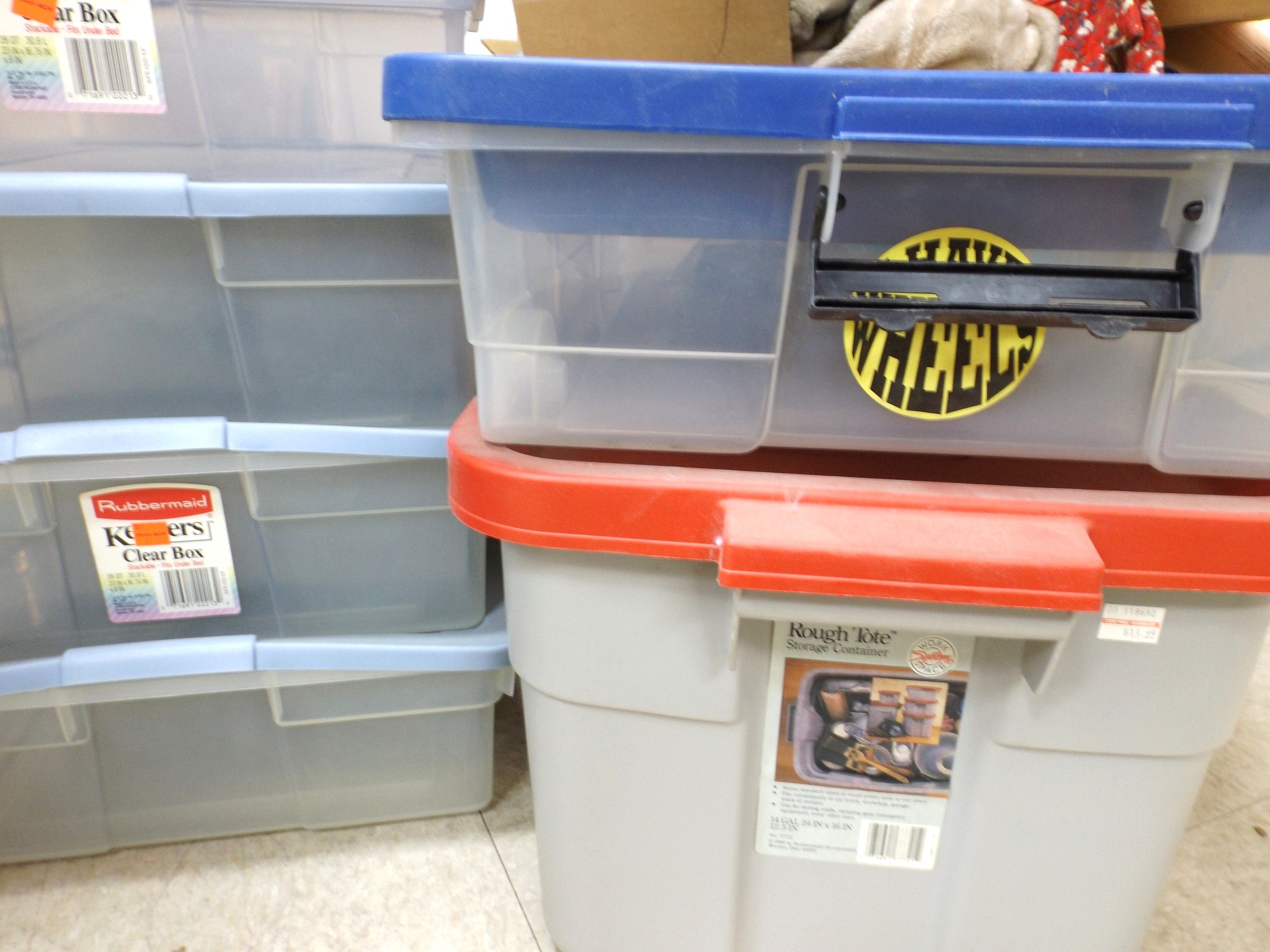 Rubbermaid Storage Bins EBTH