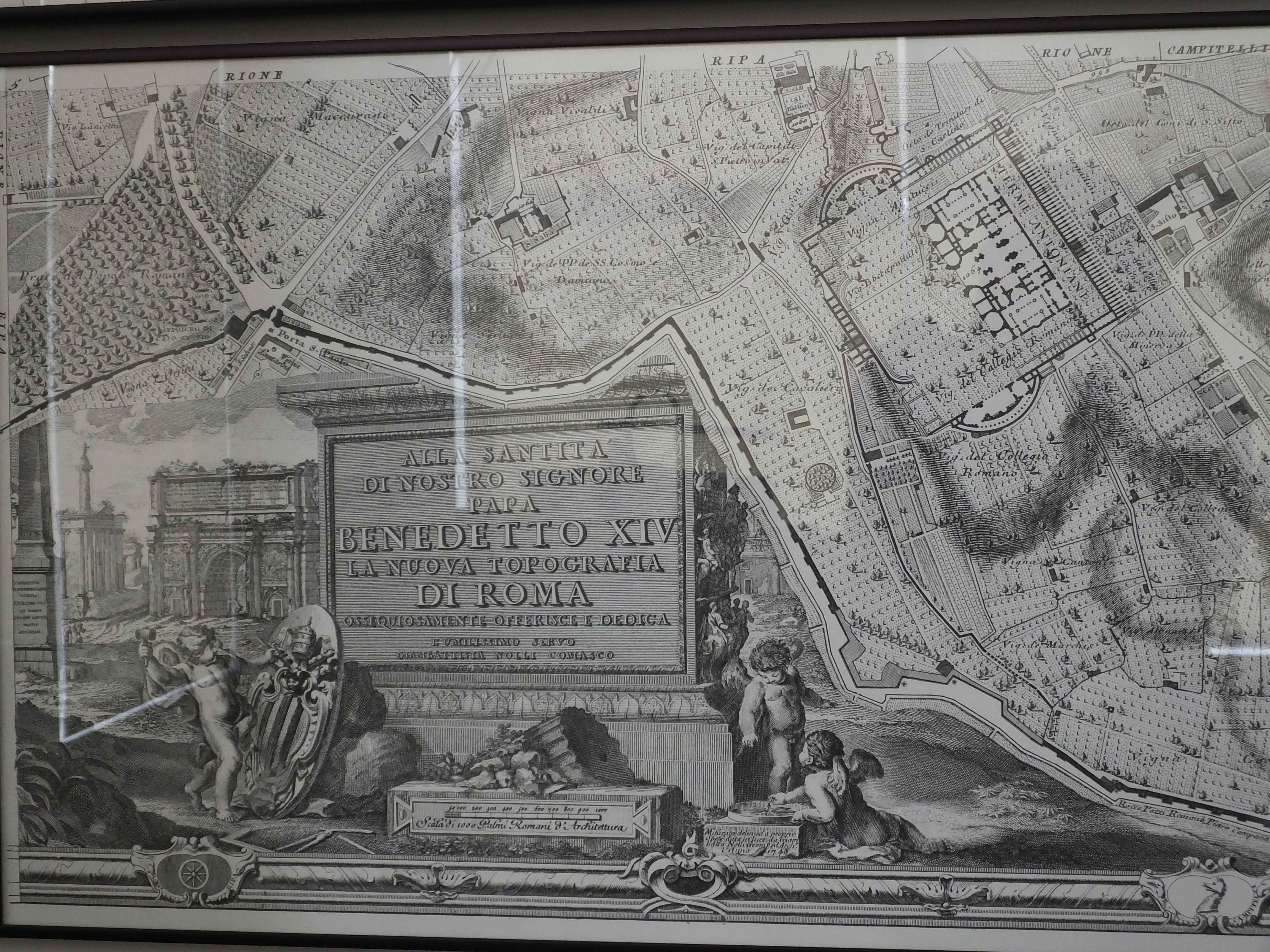 Twelve Sections Of Giambattista Nolli Map Of Rome EBTH   DSCF9453 