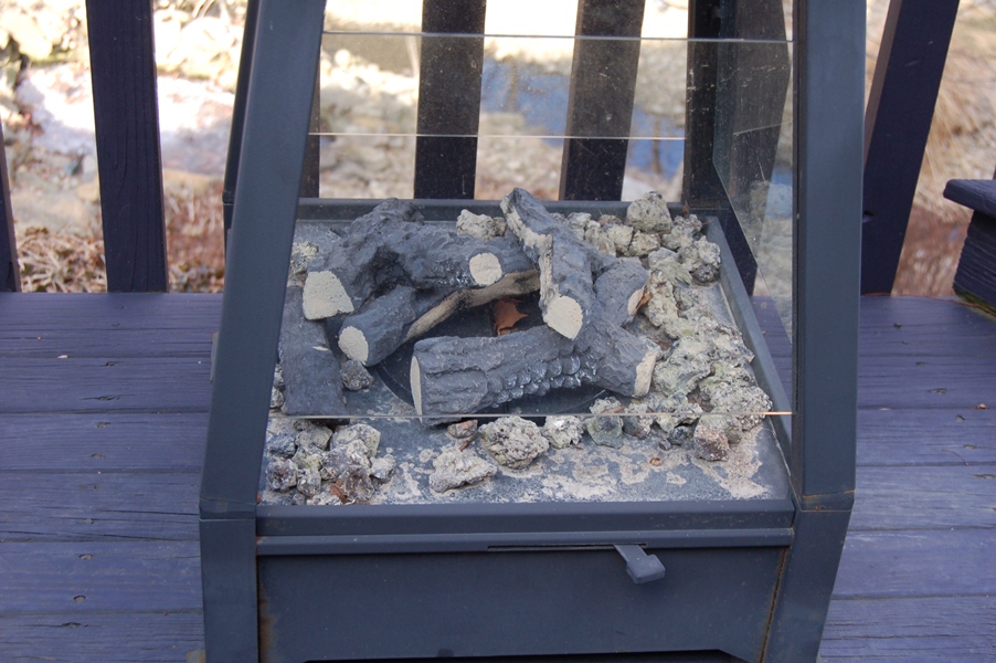 LanternShaped and Sterno Fueled Outdoor Fire Pit EBTH