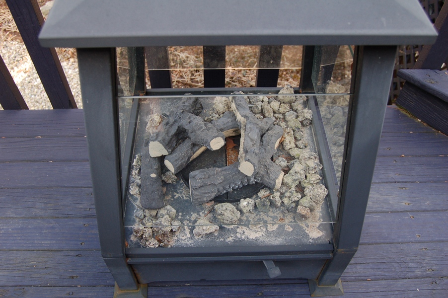 LanternShaped and Sterno Fueled Outdoor Fire Pit EBTH