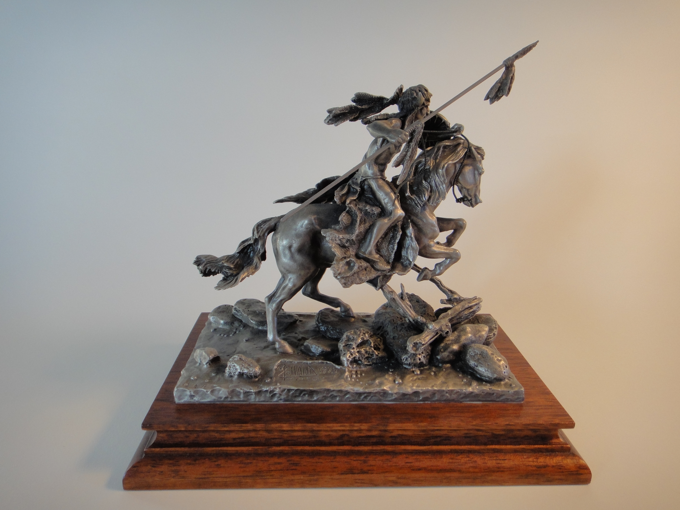Don Polland's 1973 "The Cheyenne" Pewter Chilmark Sculpture EBTH