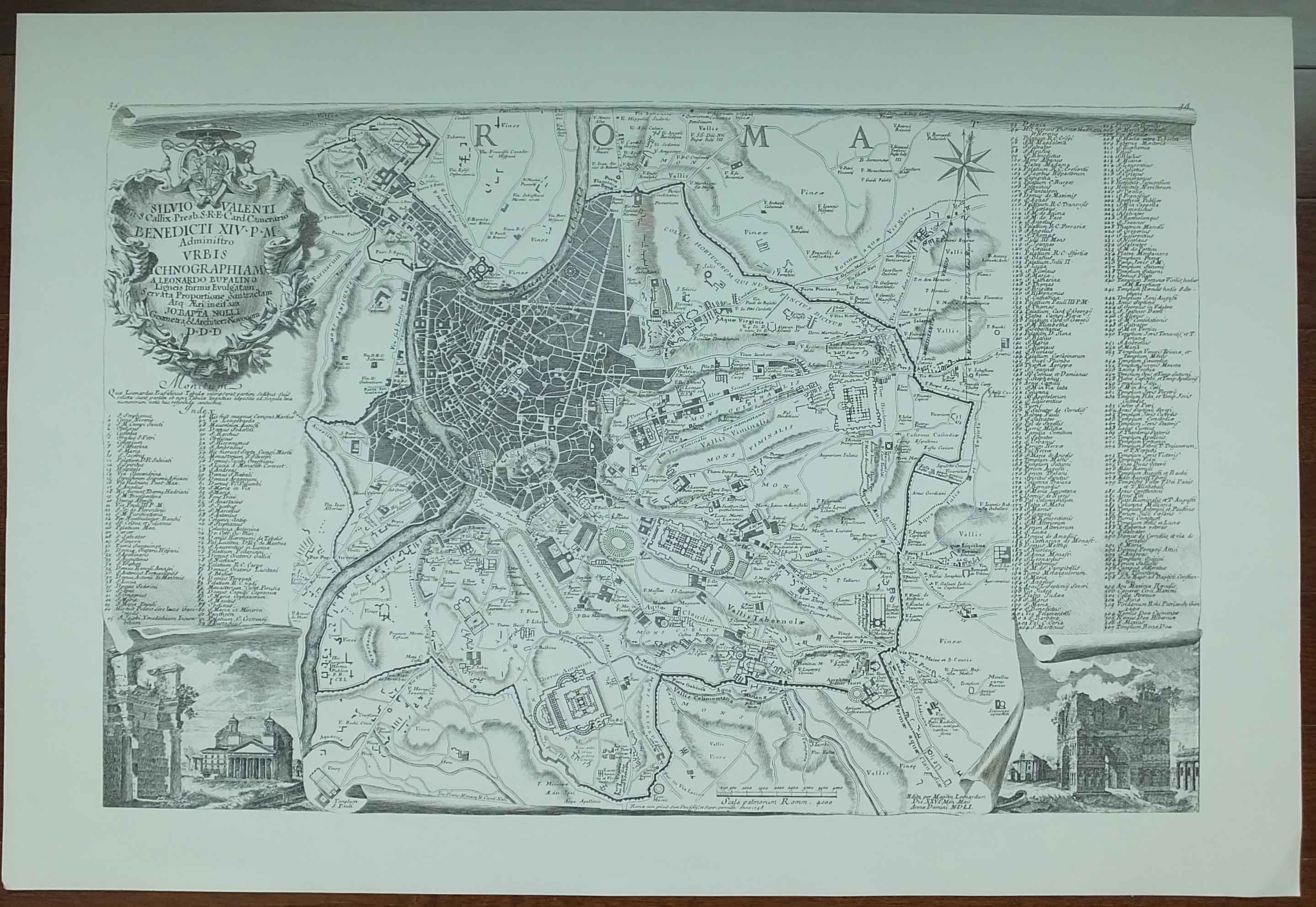 Twelve Sections Of Giambattista Nolli Map Of Rome EBTH   DSCF0027 