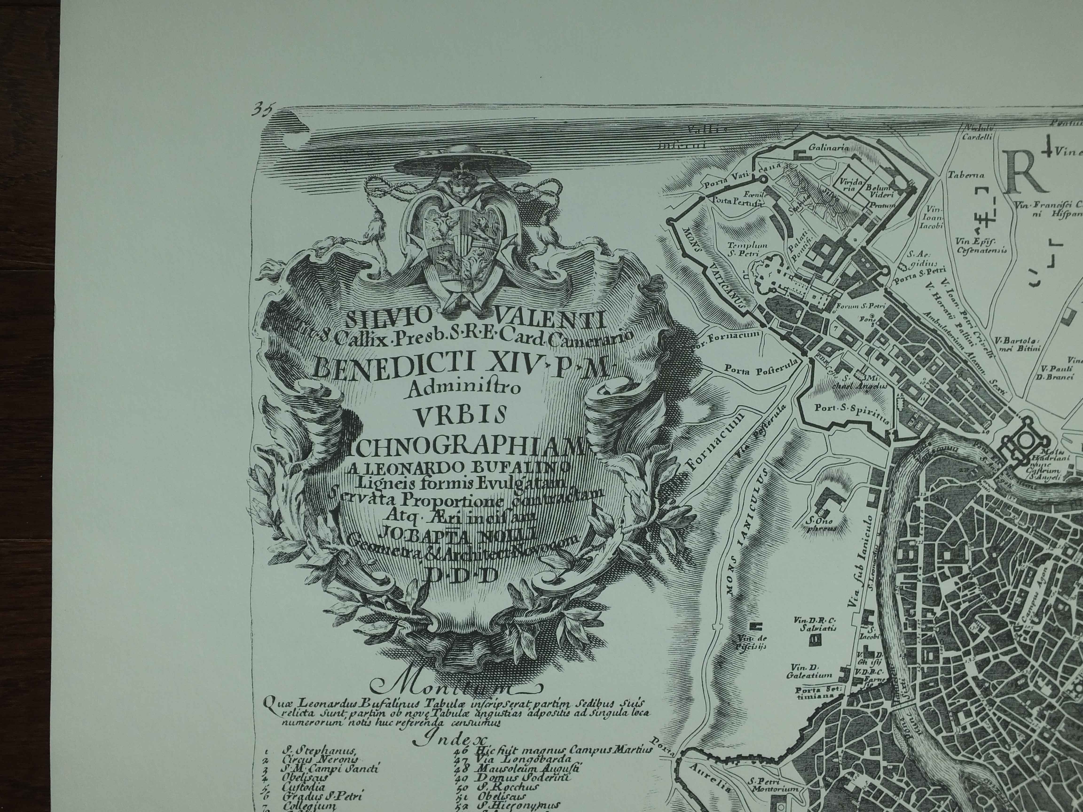 Twelve Sections Of Giambattista Nolli Map Of Rome EBTH   DSCF0028 