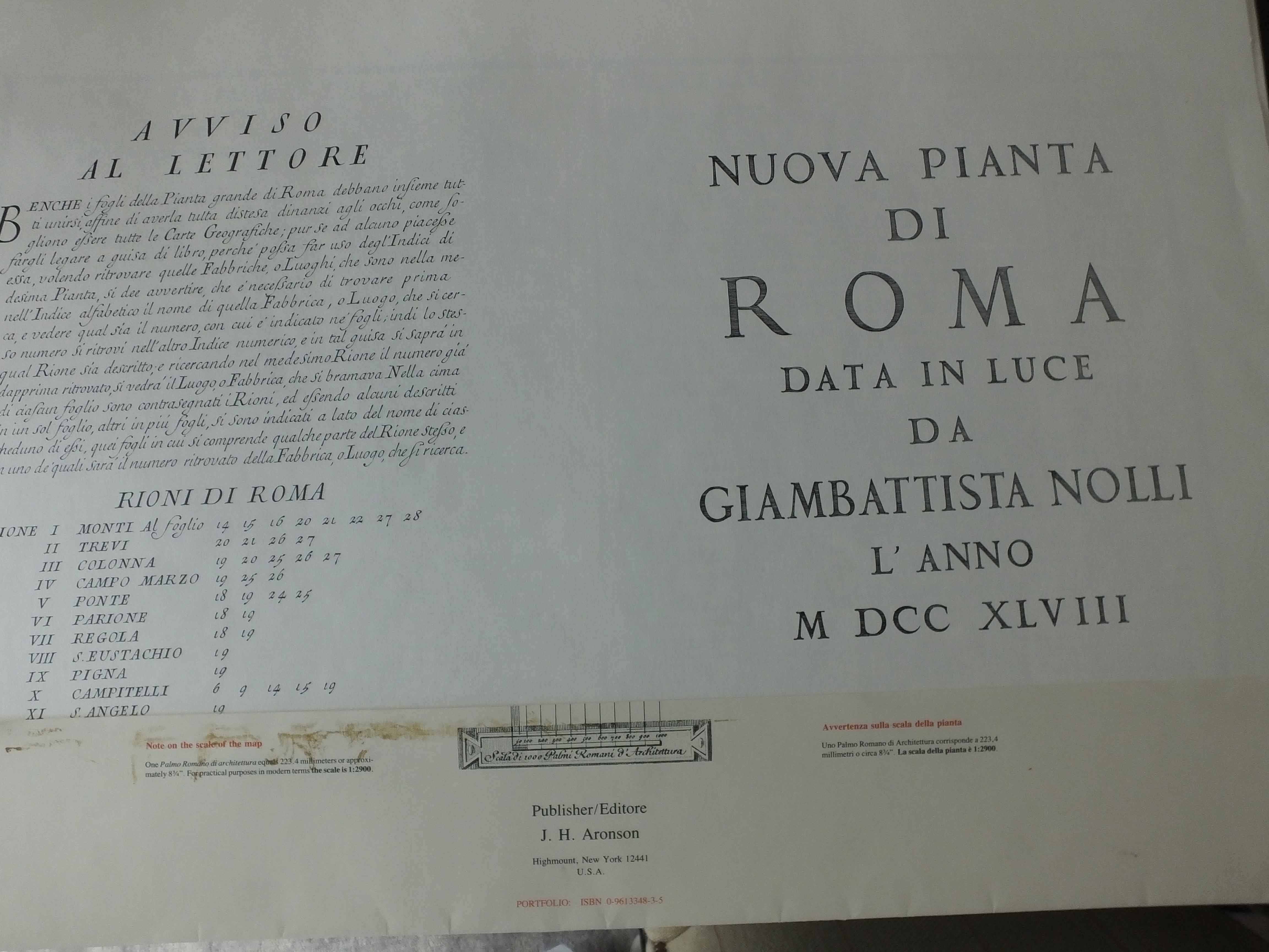 Twelve Sections Of Giambattista Nolli Map Of Rome EBTH   DSCF0030 