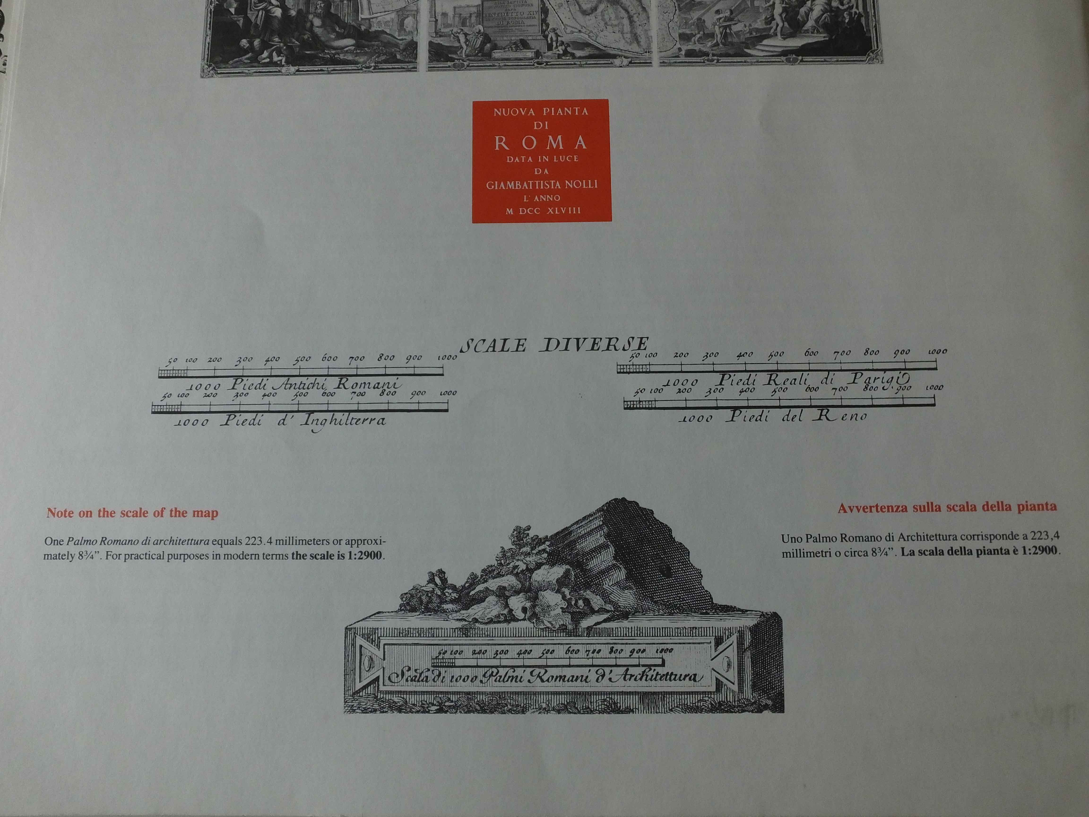 Twelve Sections Of Giambattista Nolli Map Of Rome EBTH   DSCF0035 