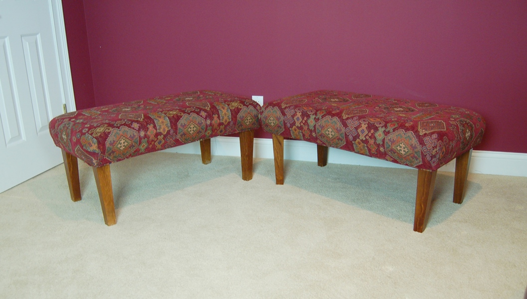 Pair Of Pier 1 Upholstered Bench Seats Ebth