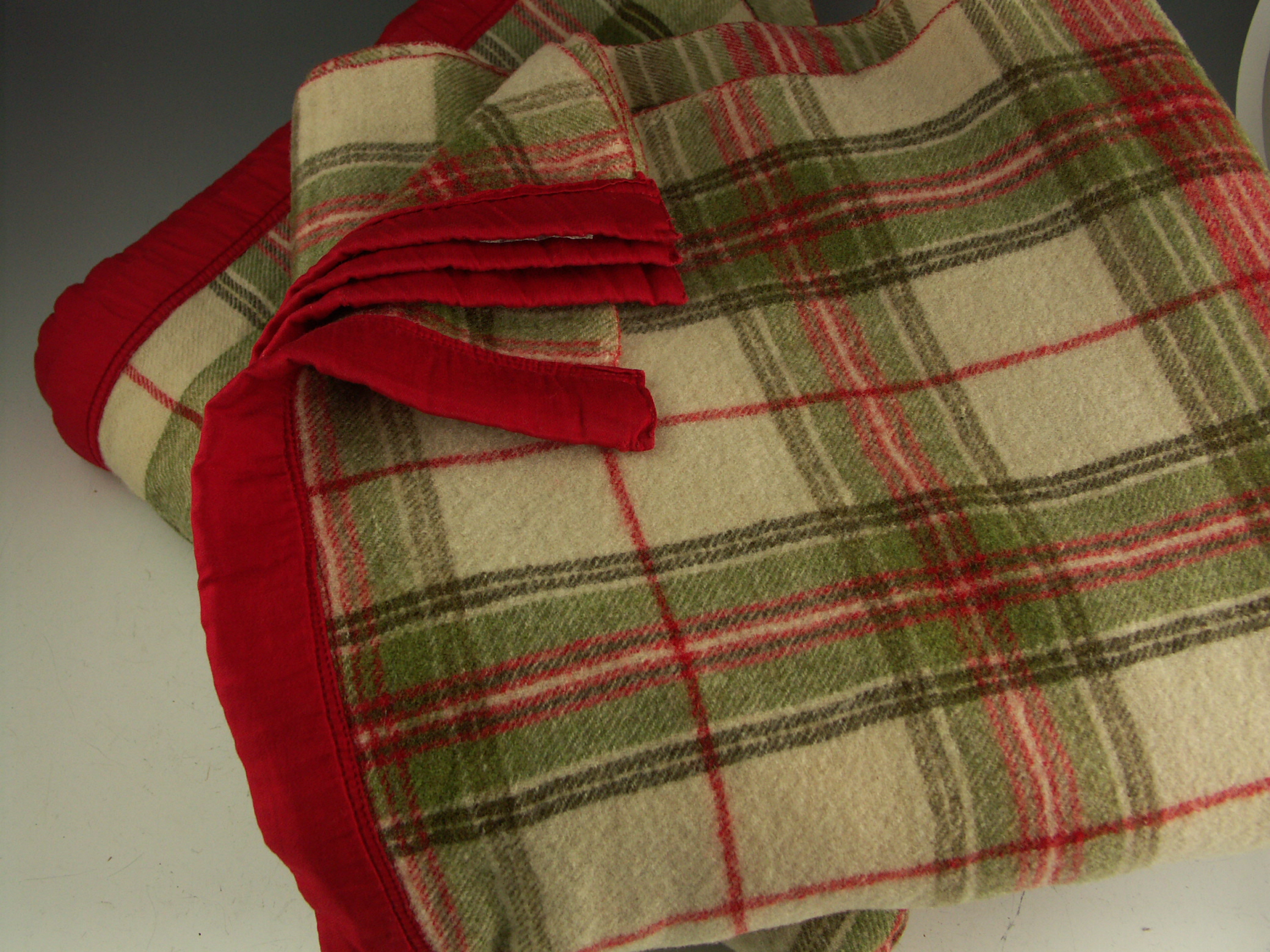 Two Vintage Plaid Wool Camp Blankets EBTH