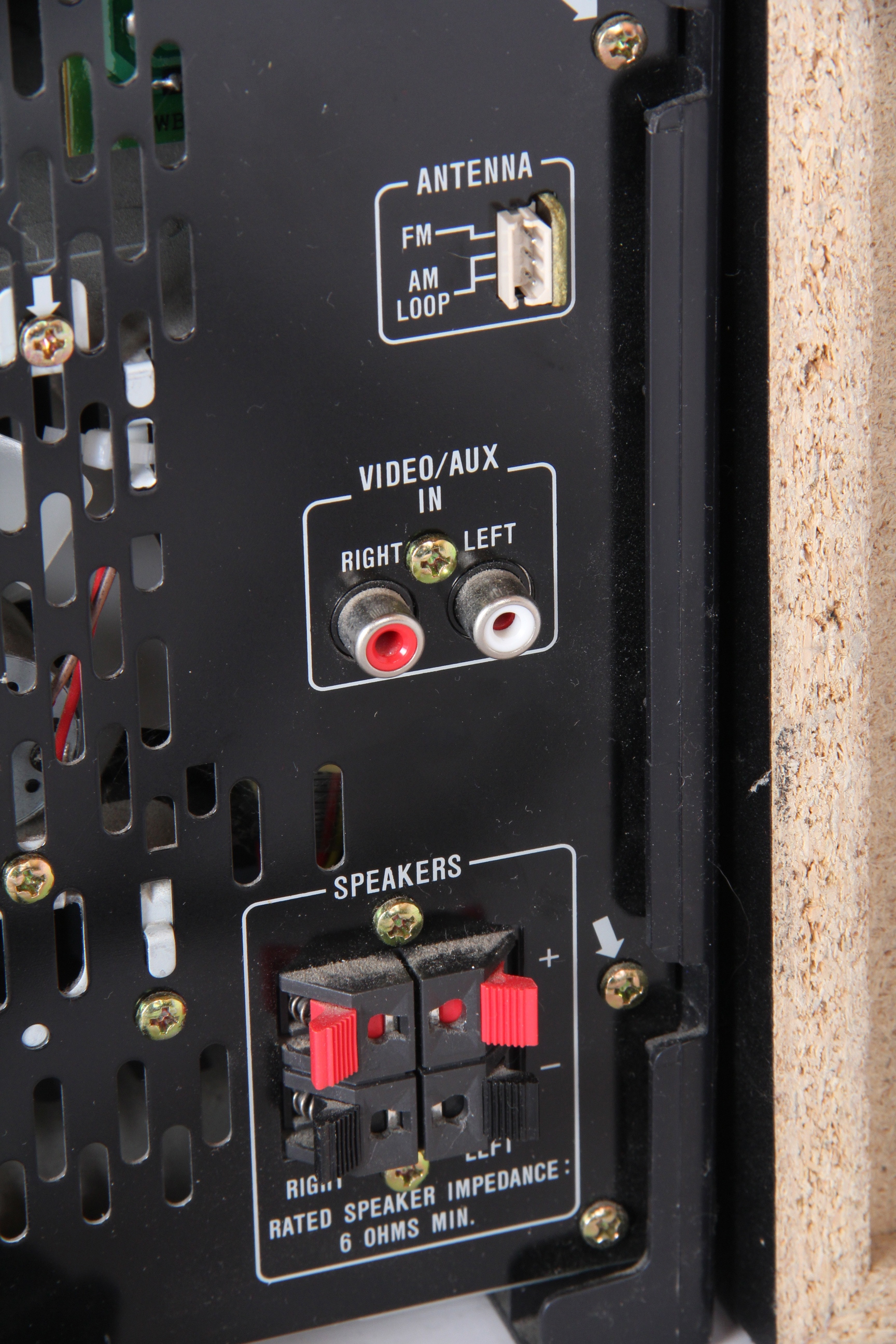 Sharp Bookshelf Stereo System with ThreeDisc Changer EBTH