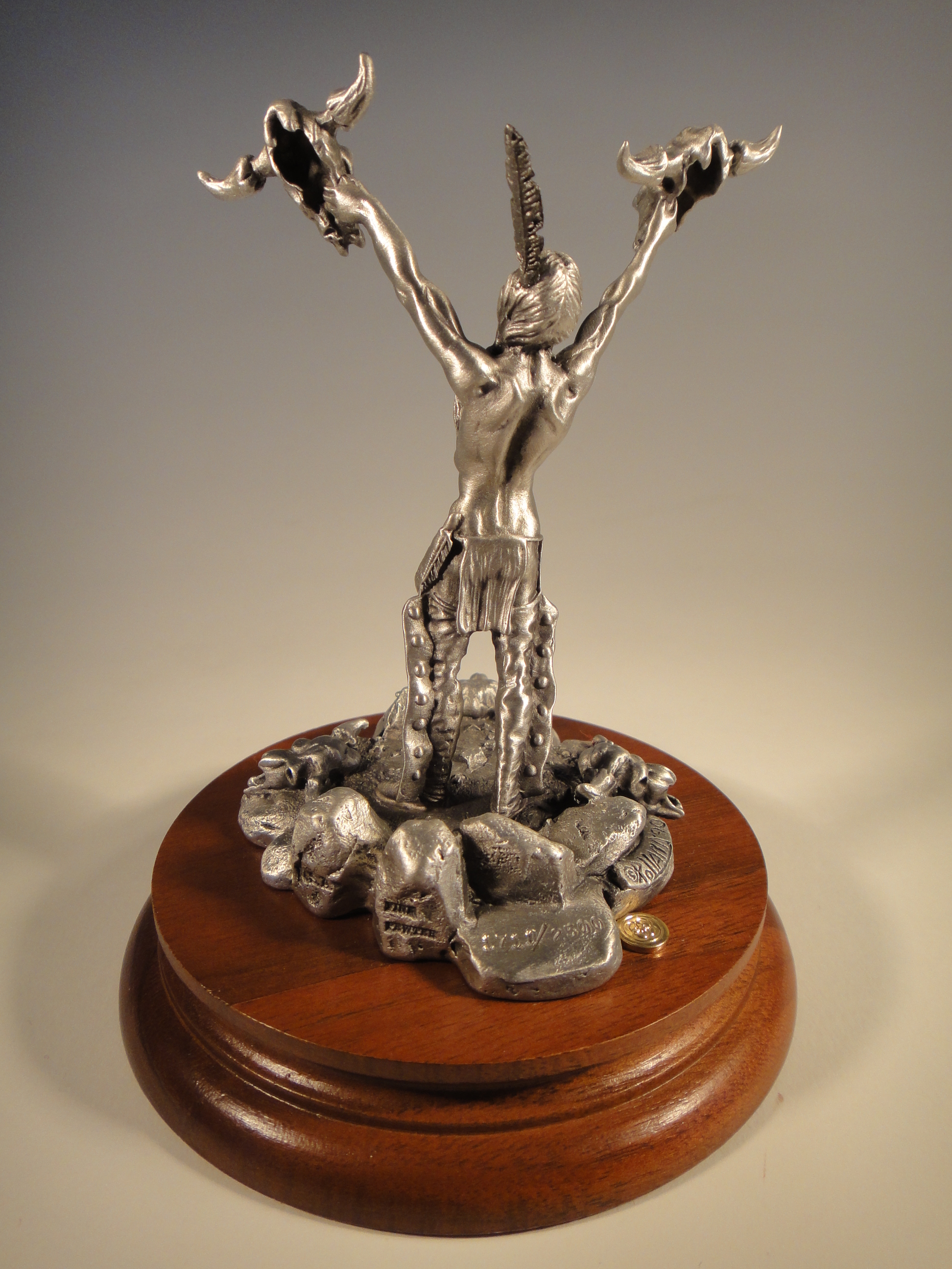 Don Polland's 1990 "Buffalo Spirit" Pewter Sculpture by Chilmark EBTH