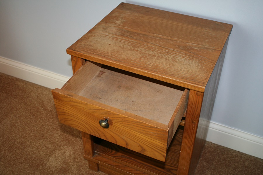 Solid Oak Nightstand EBTH