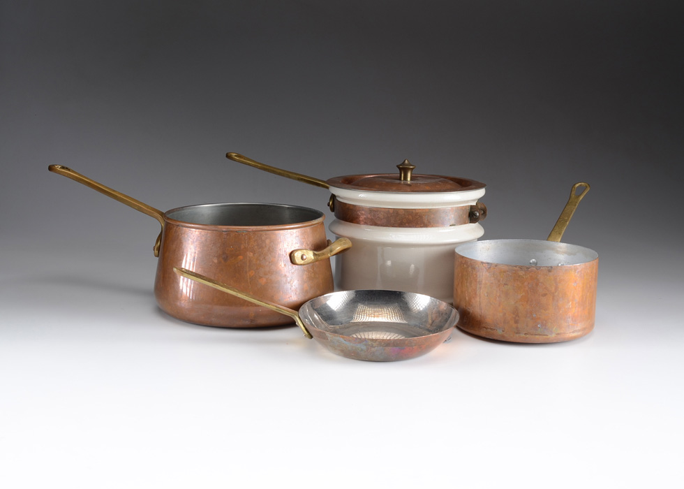 Vintage Copper Cookware Lot EBTH