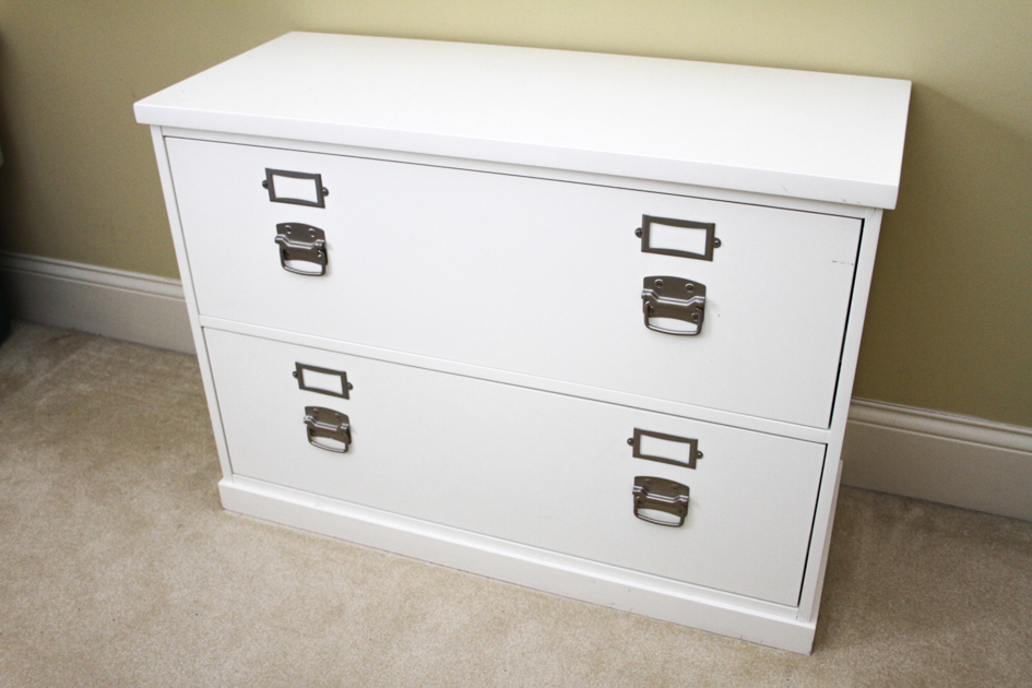Pottery Barn Filing Cabinet Ebth