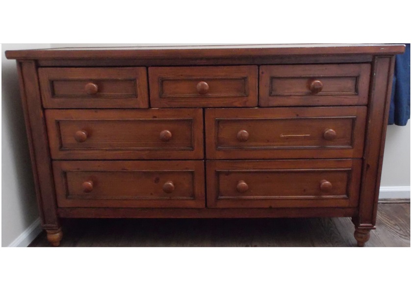 Pottery Barn Thomas Seven Drawer Dresser Ebth