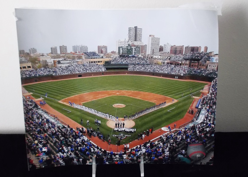 Wrigley Field Opening Day Professional Photograph by Photo File EBTH