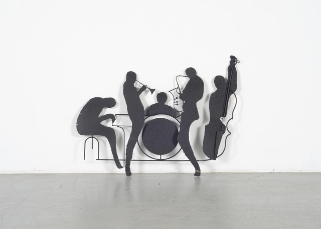 Signed Jazz Band Metal Wall Sculpture by C. Jeré EBTH