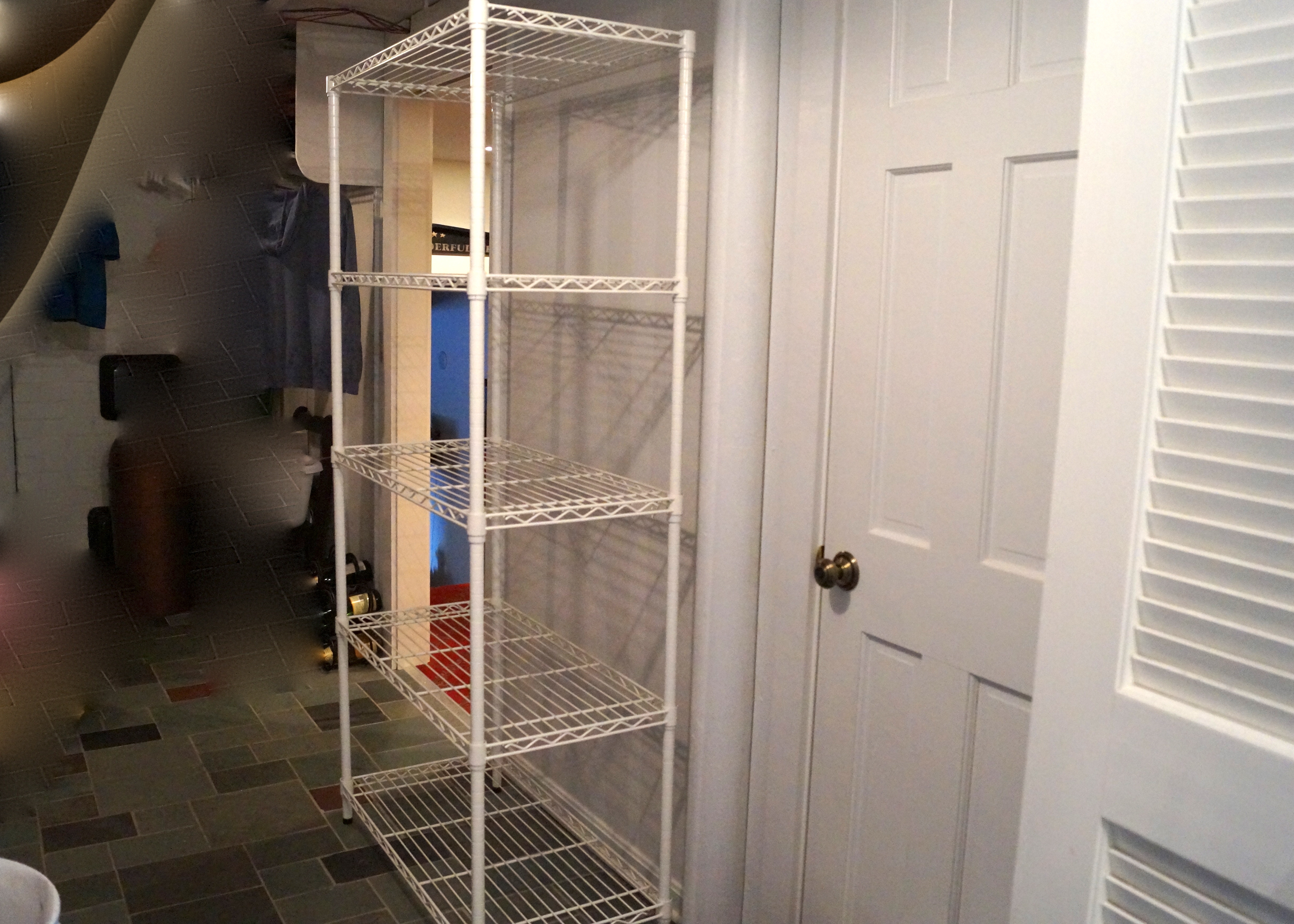 Large Decorative White Wire Shelving Unit EBTH