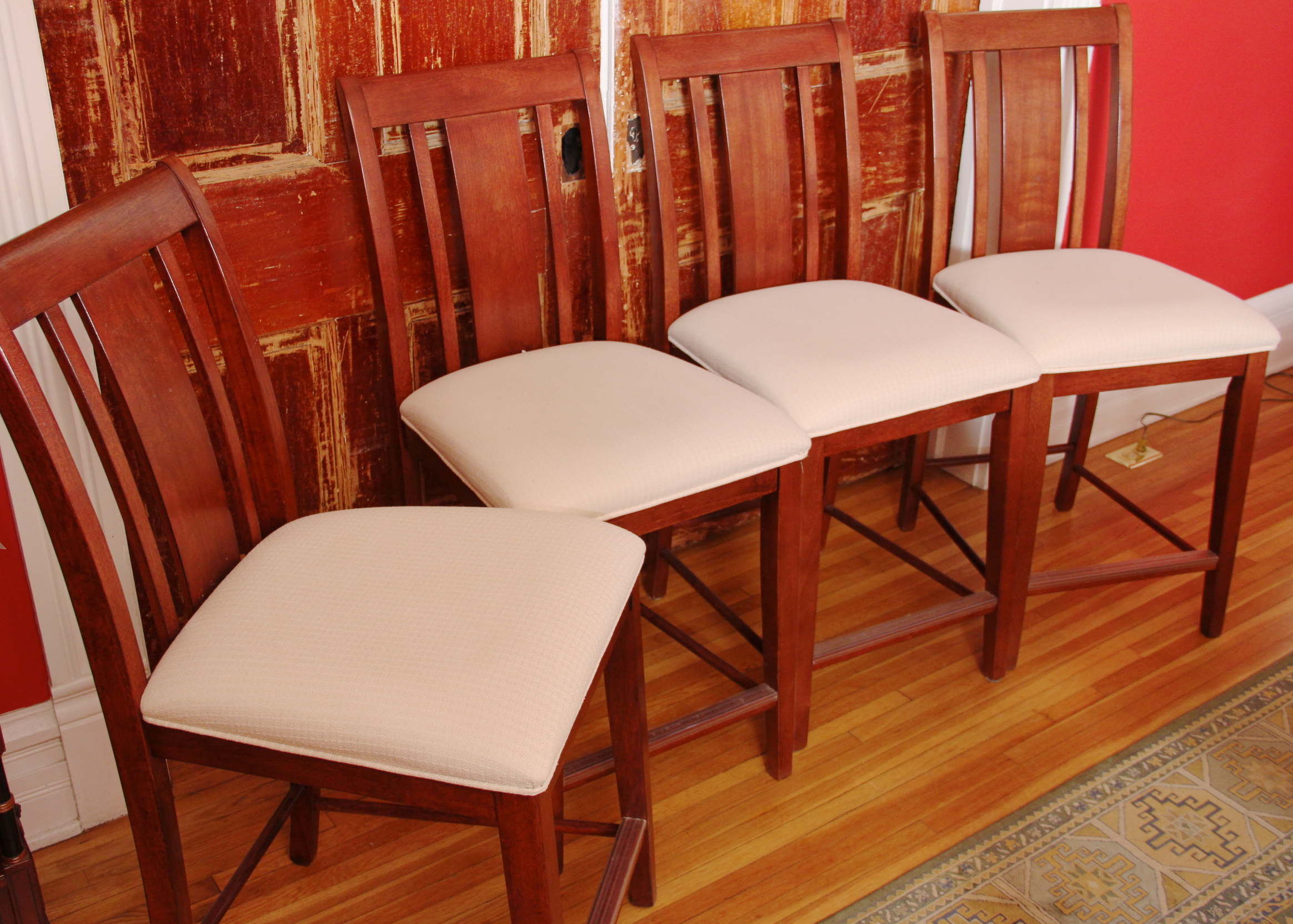 Pub Style Dining Table and Eight Chairs EBTH