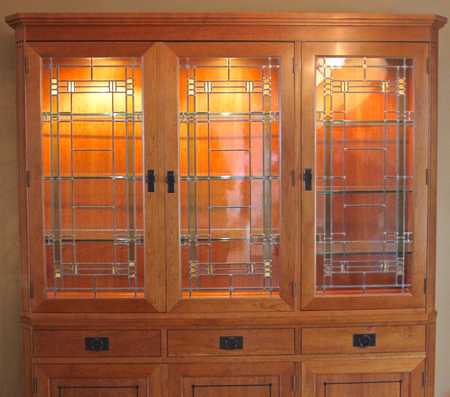 Stickley 21st Century Collection Three Door China Cabinet Ebth