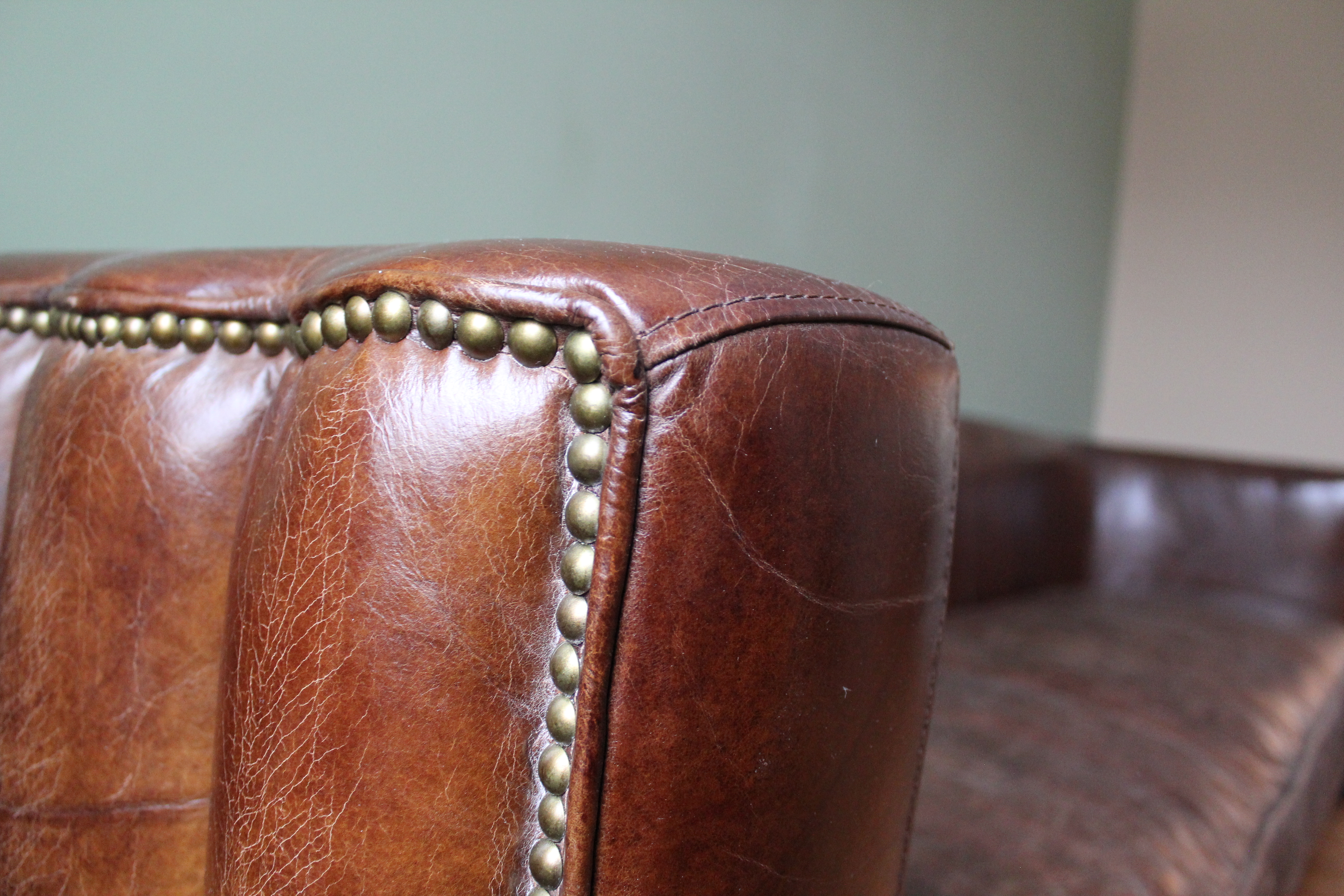 Restoration Hardware "Maxime" Leather Sofa | EBTH