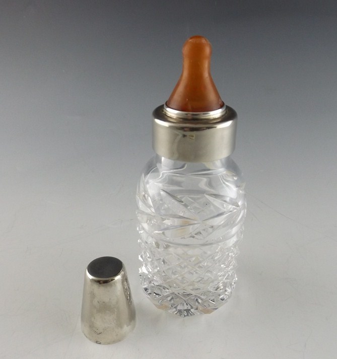 Vintage Galway Crystal Baby Bottle EBTH