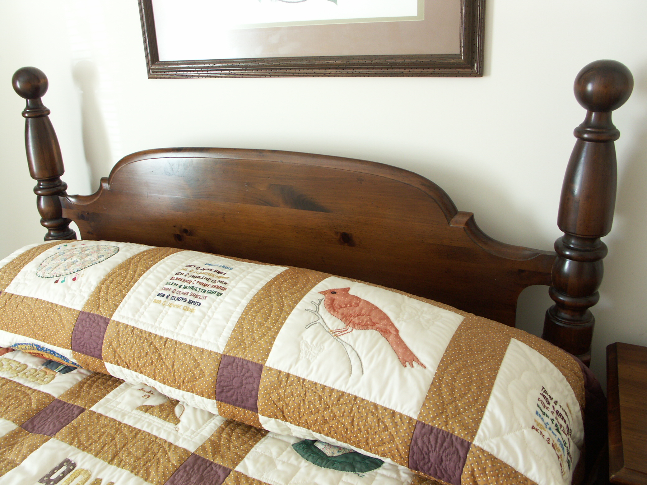 Queen Size Pine Cannonball Bed EBTH