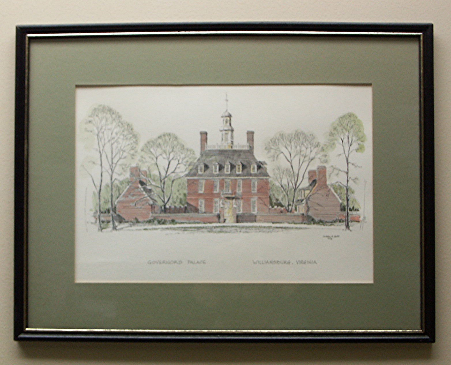 Four Framed Clark Goff Williamsburg VA Prints EBTH