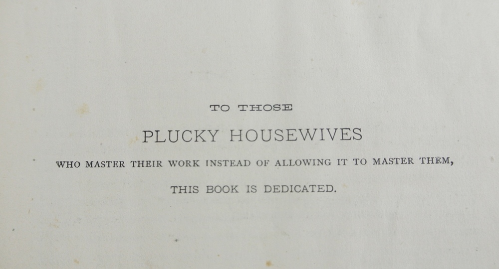 "Practical Housekeeping" Book Published in 1884 EBTH