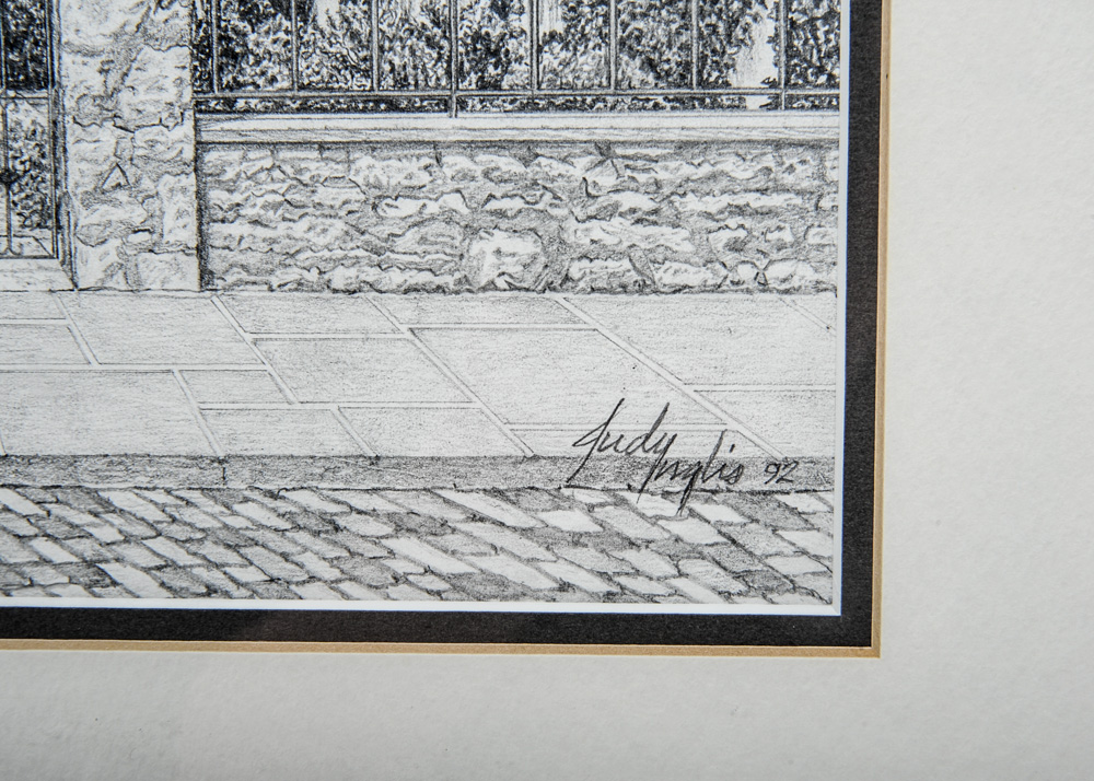 Meticulous Judy Inglis Pencil Drawings of Sessions Village Home EBTH