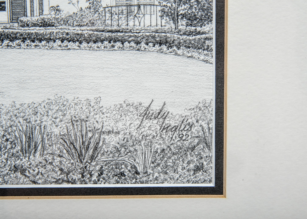 Meticulous Judy Inglis Pencil Drawings of Sessions Village Home EBTH