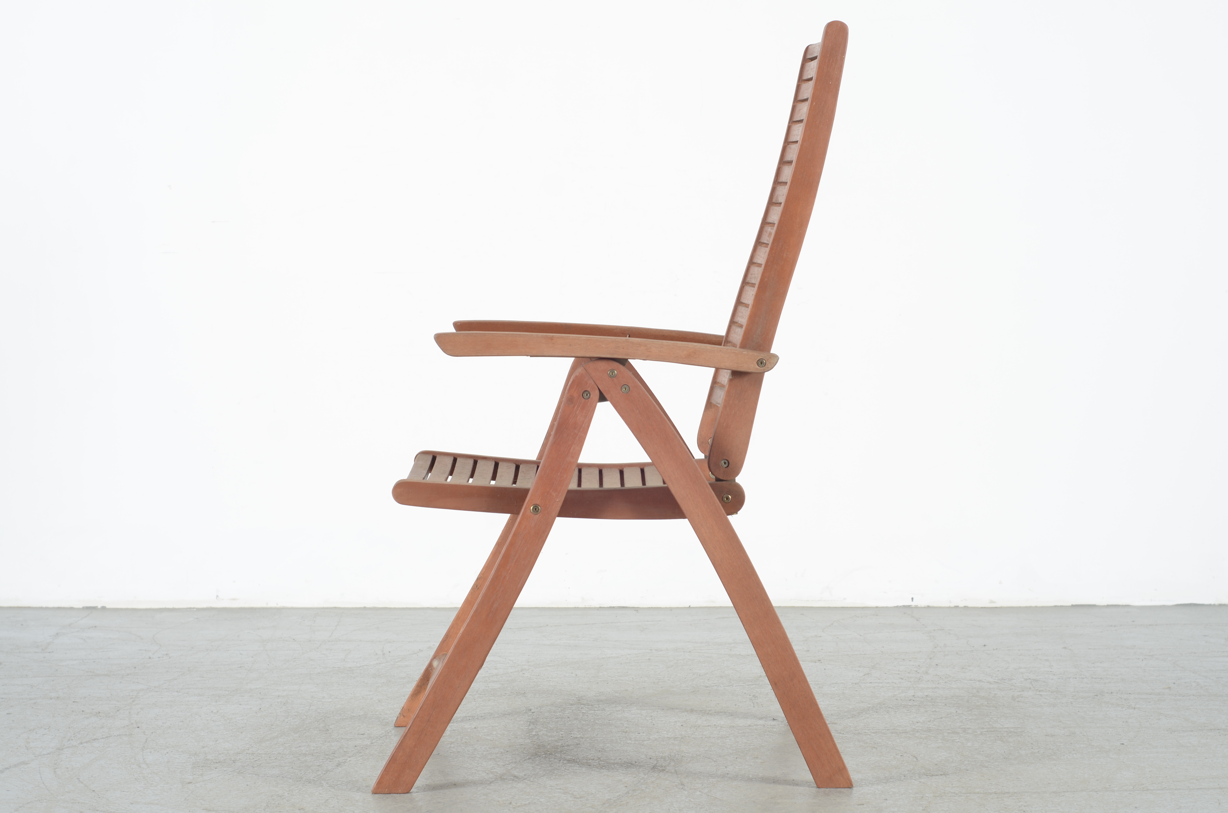 Two Eucalyptus Wood Deck Chairs EBTH