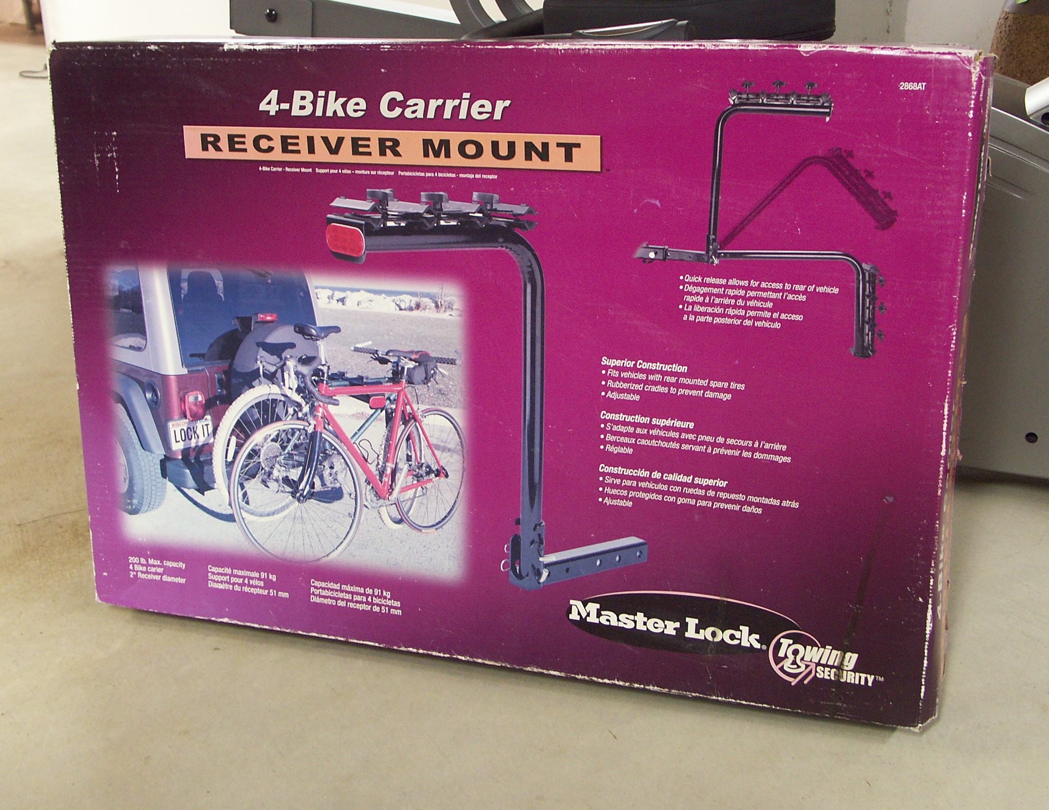 master lock bike rack