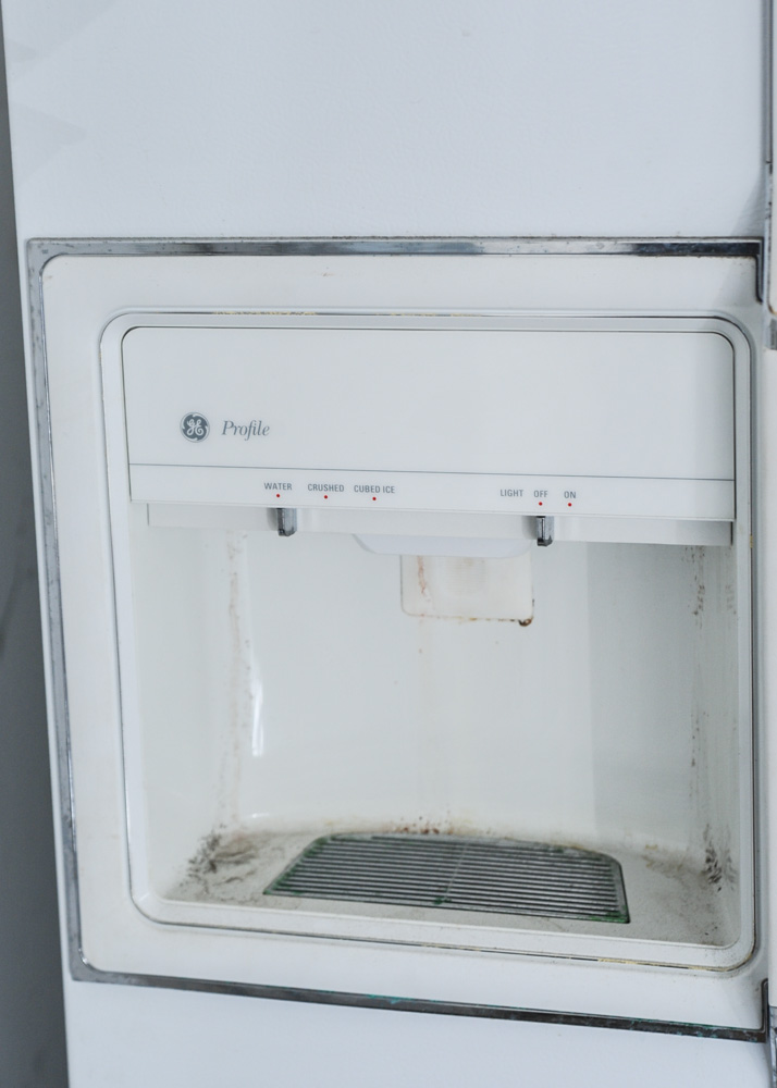 White GE Profile SidebySide Refrigerator EBTH