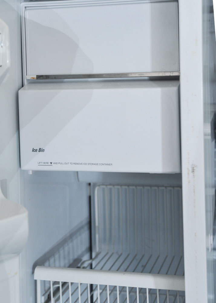 White GE Profile SidebySide Refrigerator EBTH