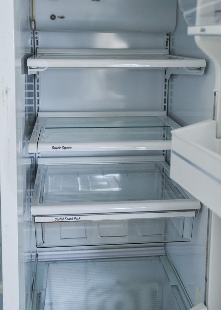 White GE Profile SidebySide Refrigerator EBTH