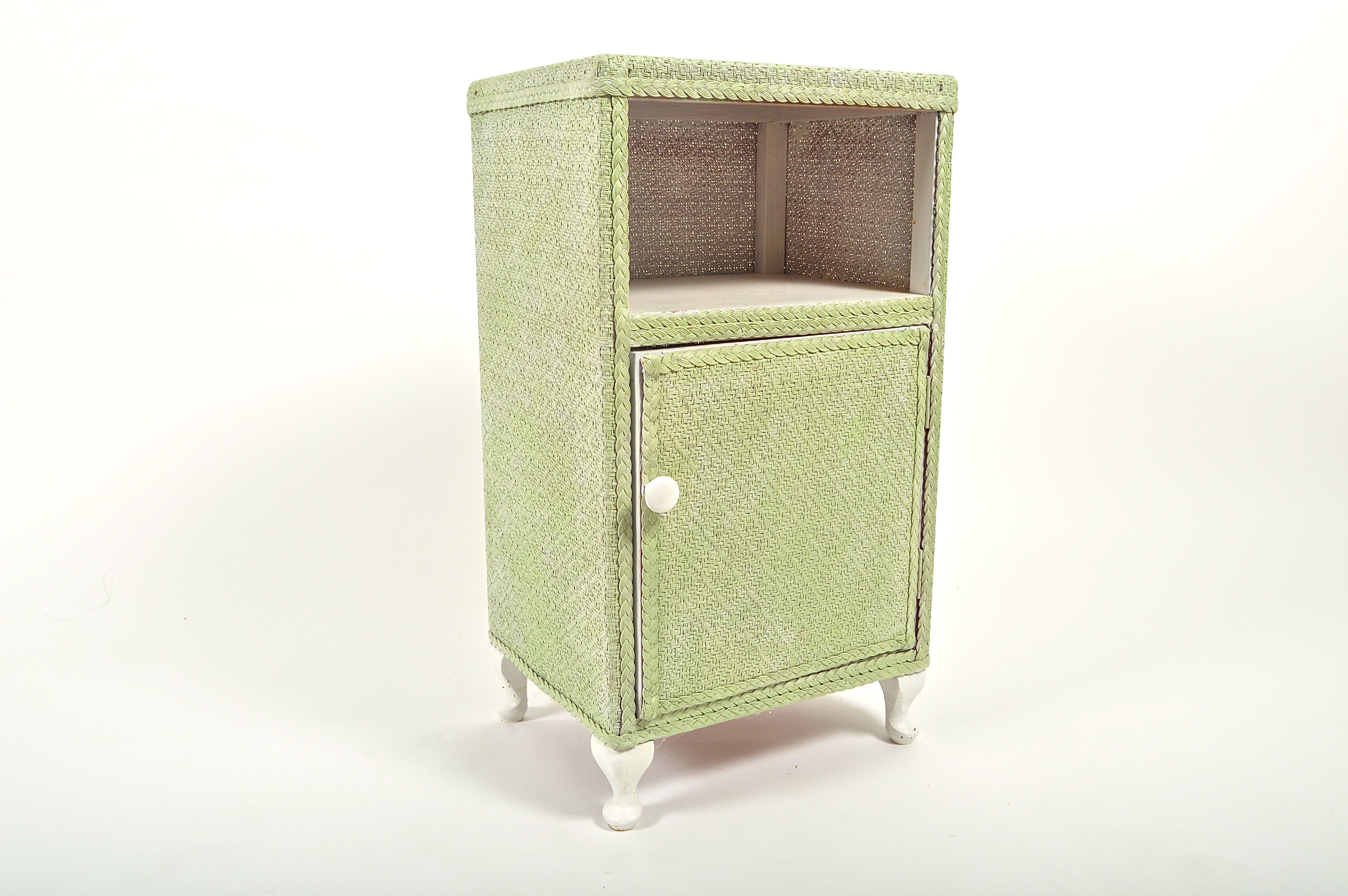 Vintage Wicker Nightstand EBTH