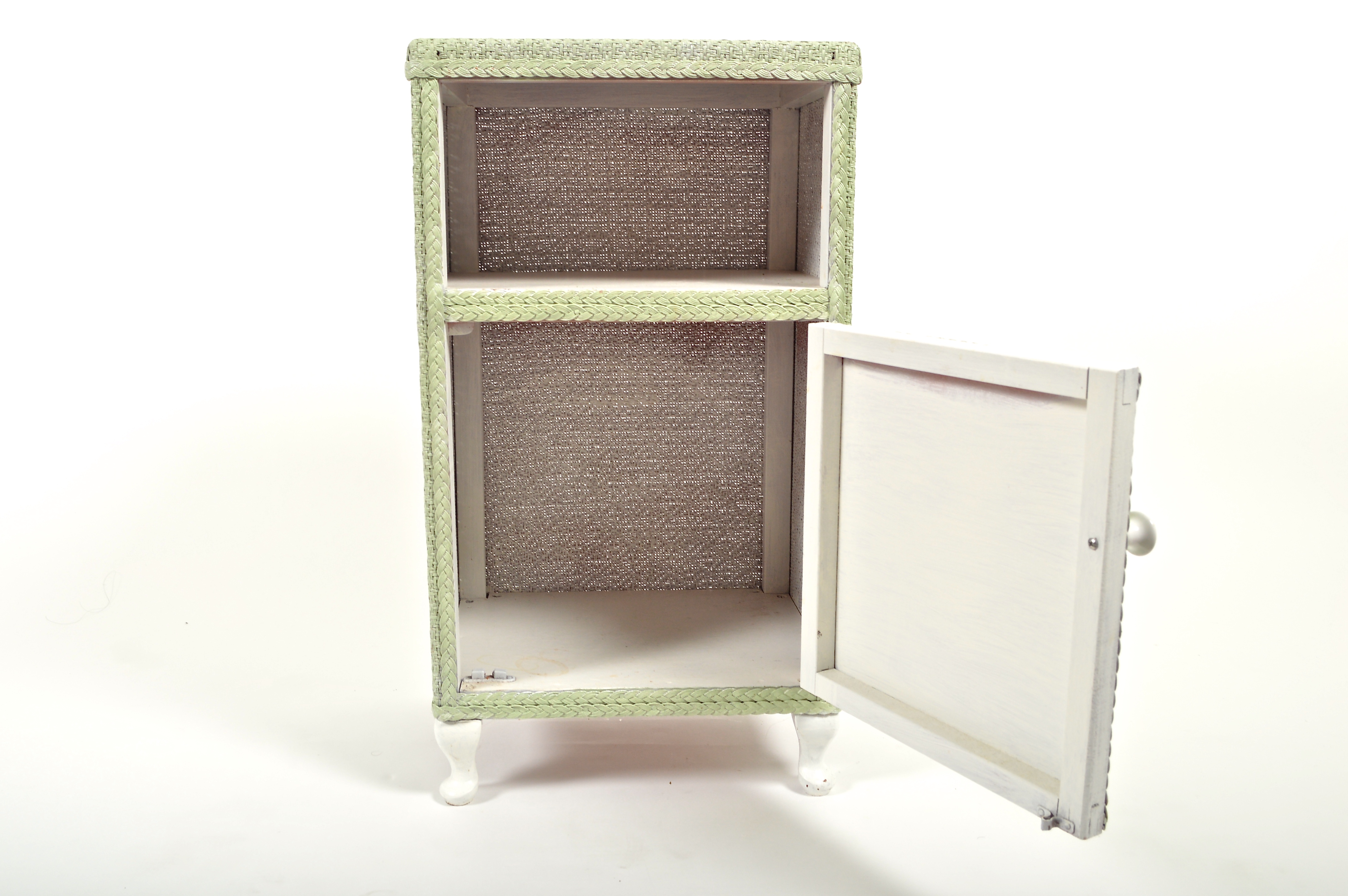 Vintage Wicker Nightstand EBTH