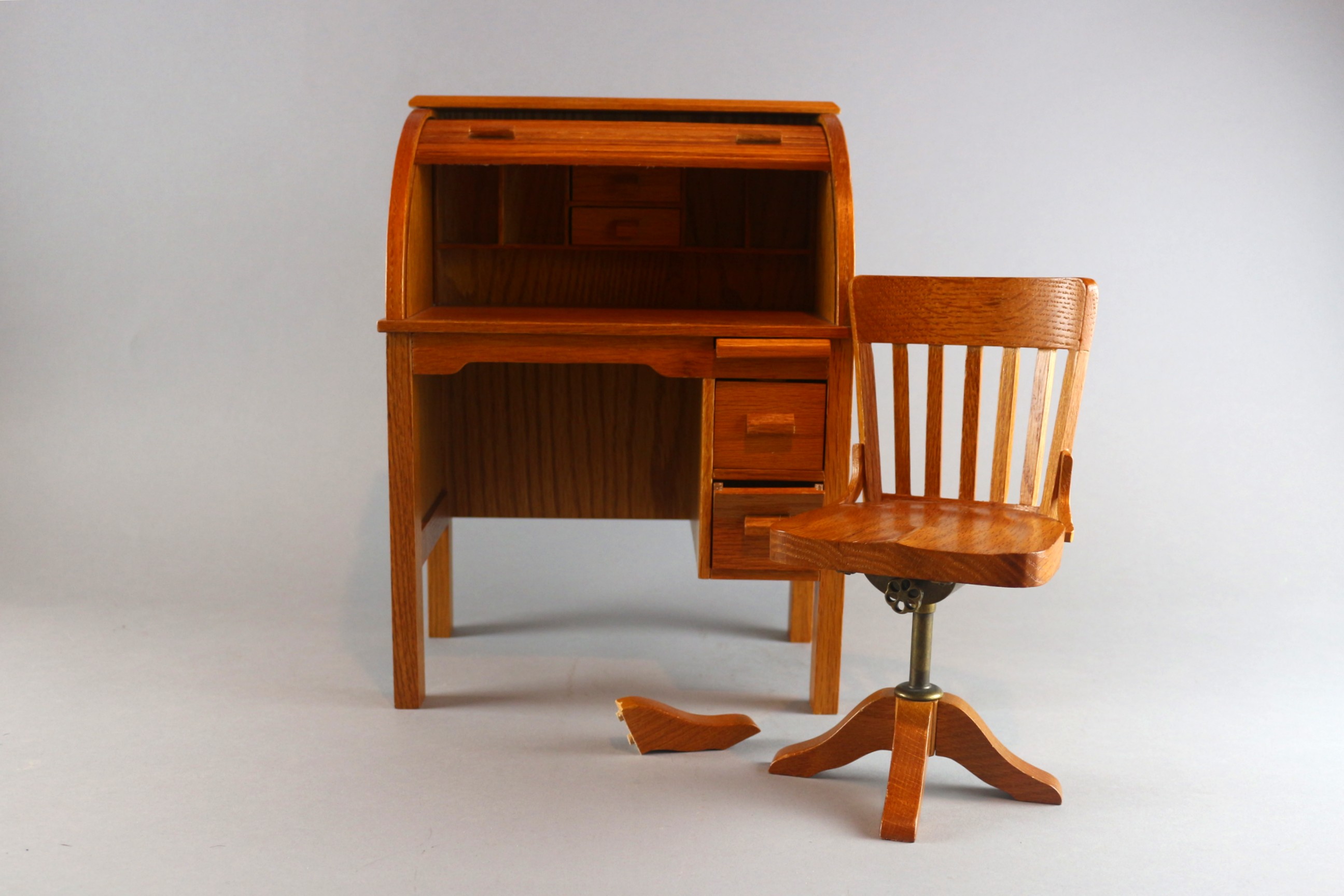 Pleasant Company American Girl Rolltop Desk And Swivel Chair Ebth