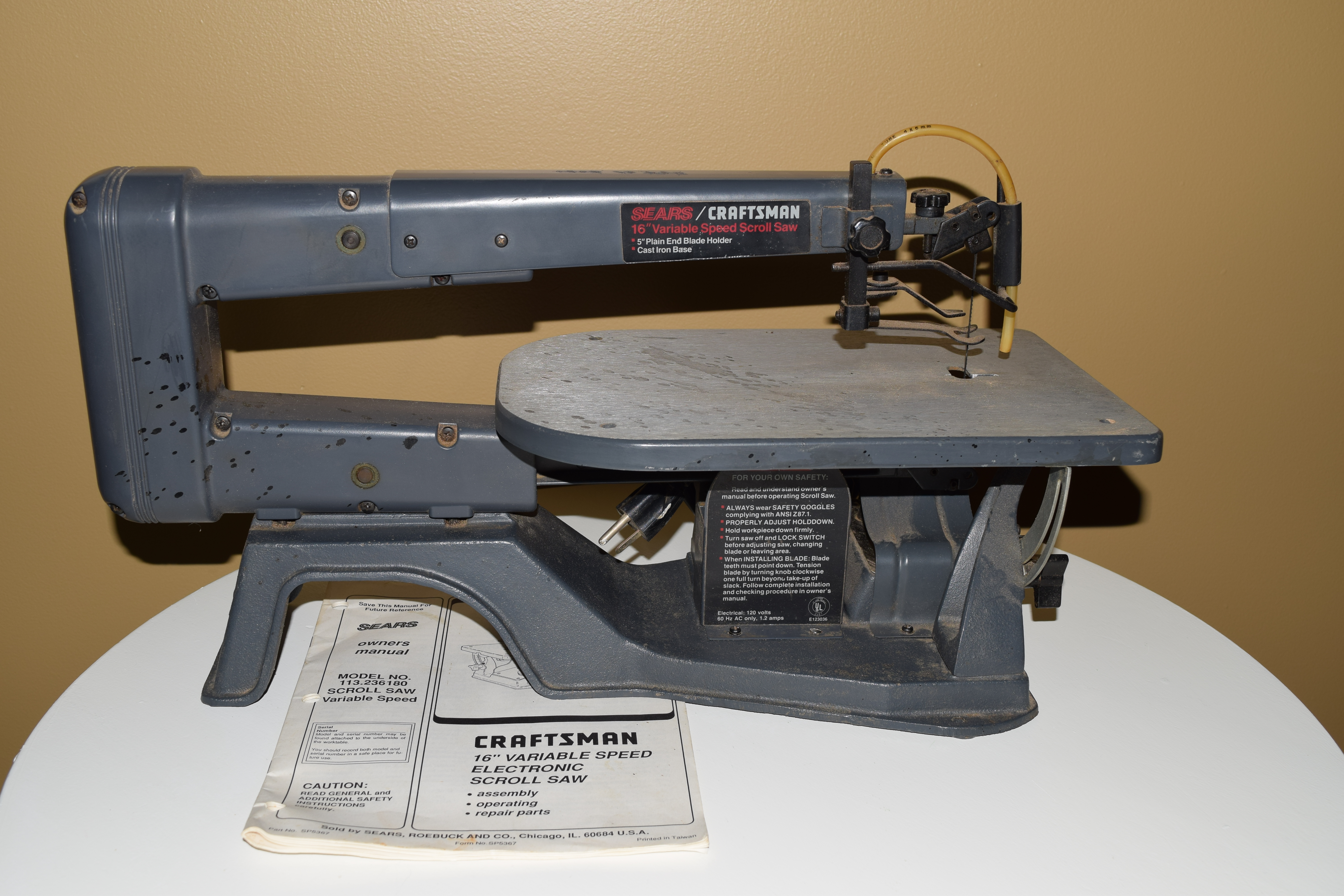 Sears Craftsman Variable Speed Electronic Scroll Saw | EBTH
