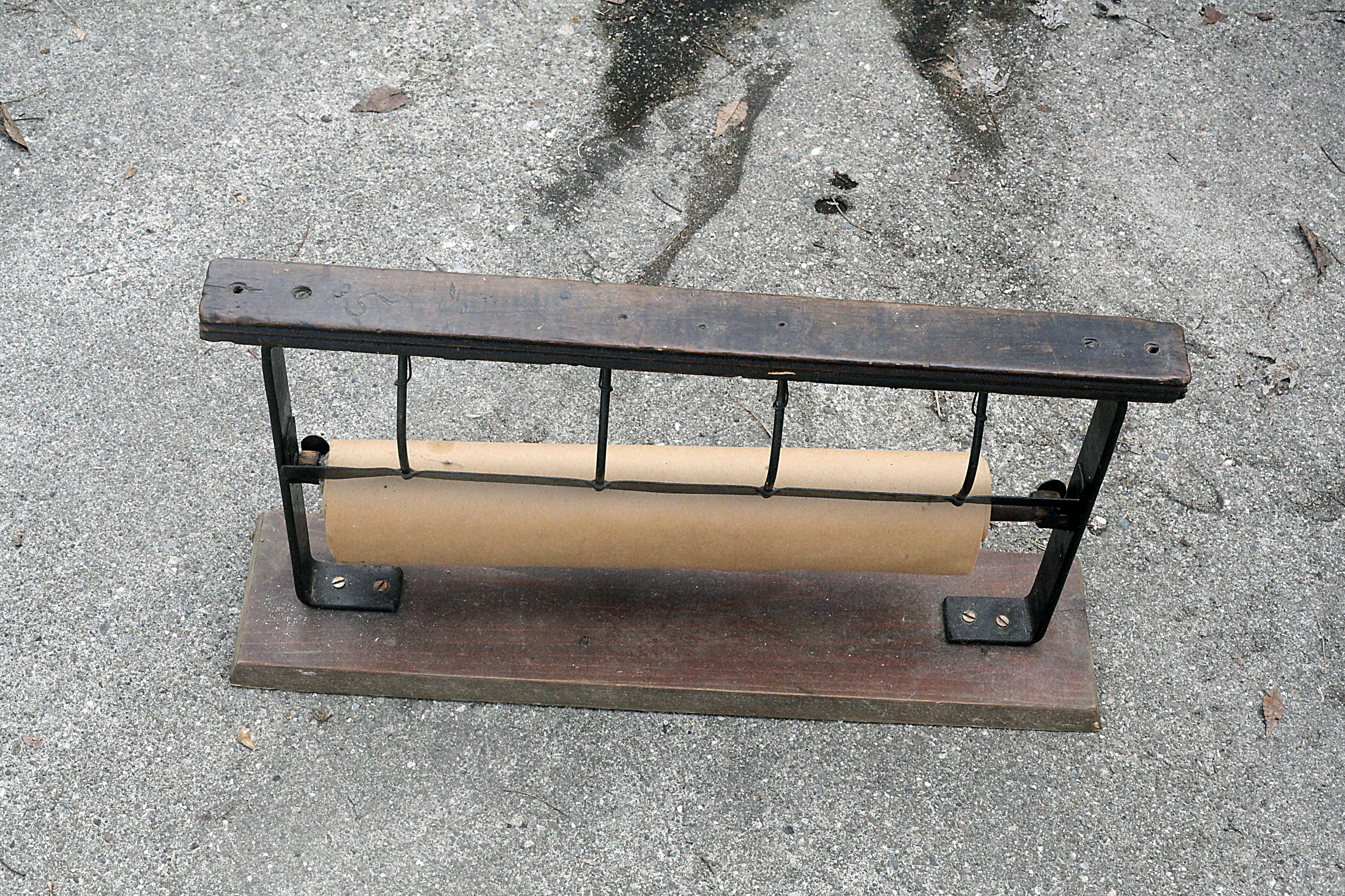 Antique Butcher Paper Roller EBTH