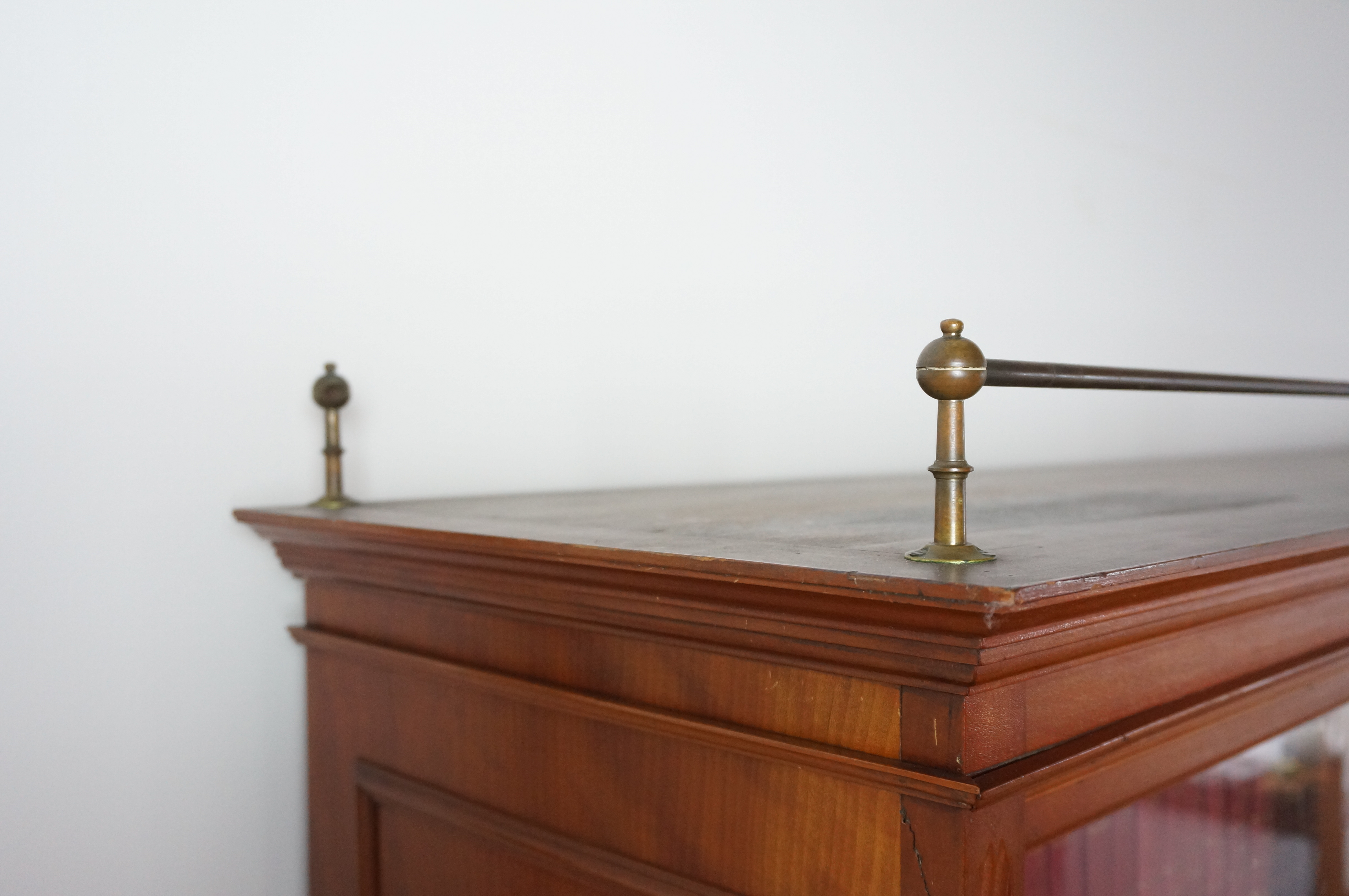 Large Antique Sliding Glass Door Bookcase EBTH