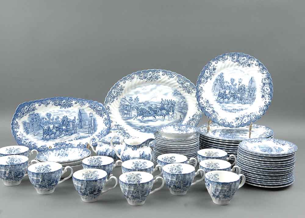 Set of "Coaching Scenes" Ironstone by Johnson Brothers EBTH