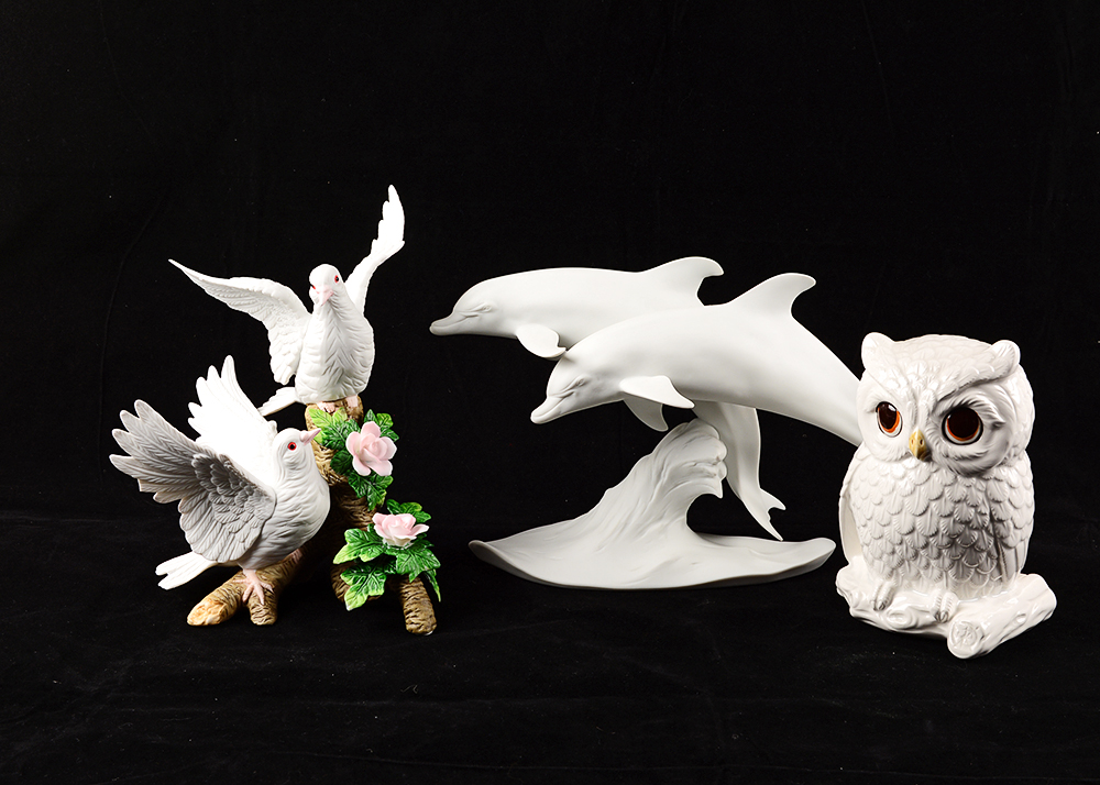 Ceramic Wildlife Figurines EBTH