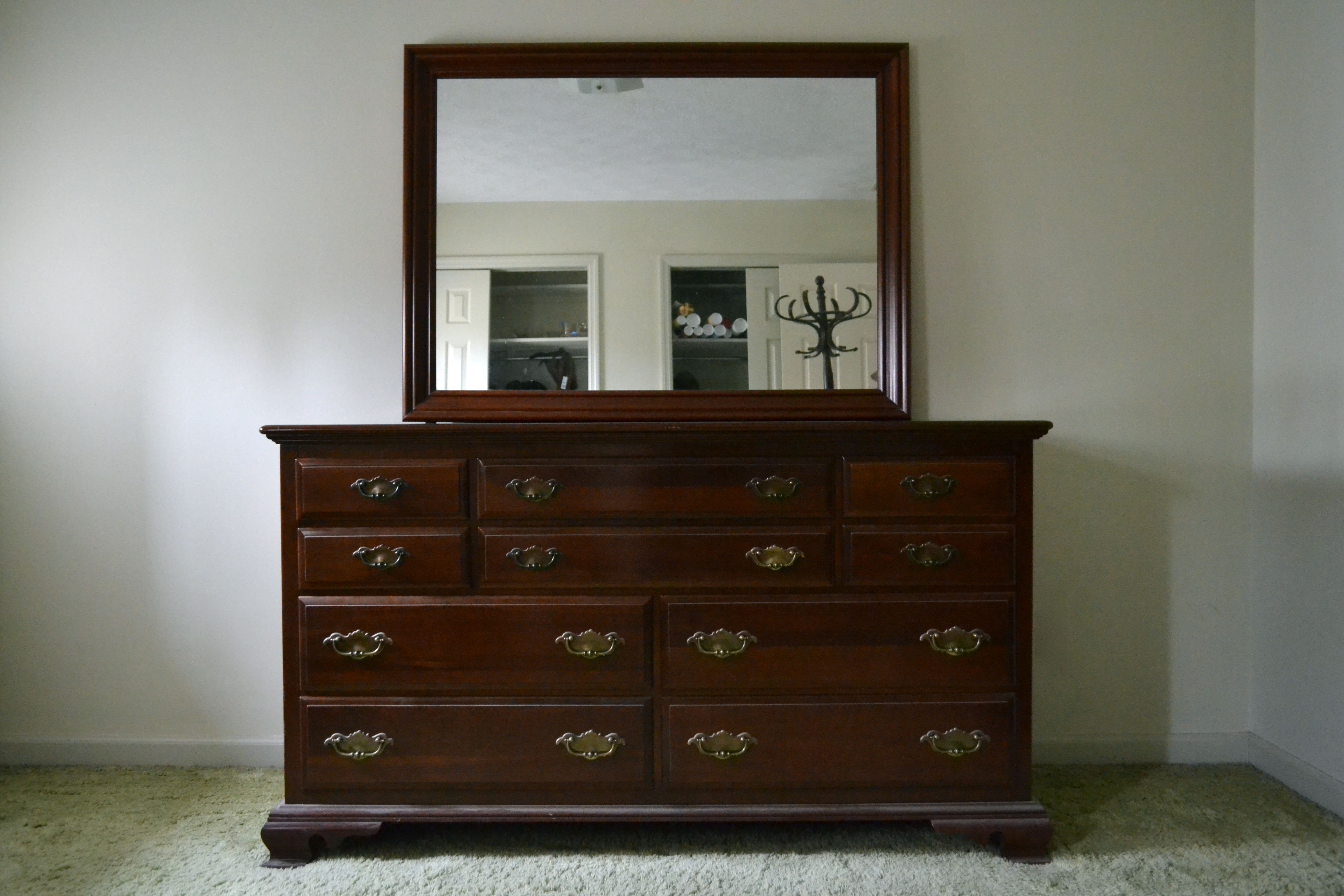 Maple Dresser with Mirror by Taylor Jamestown EBTH