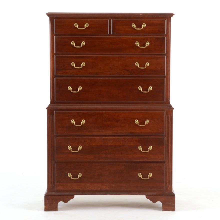 Knob Creek Cherry High Boy Dresser Ebth
