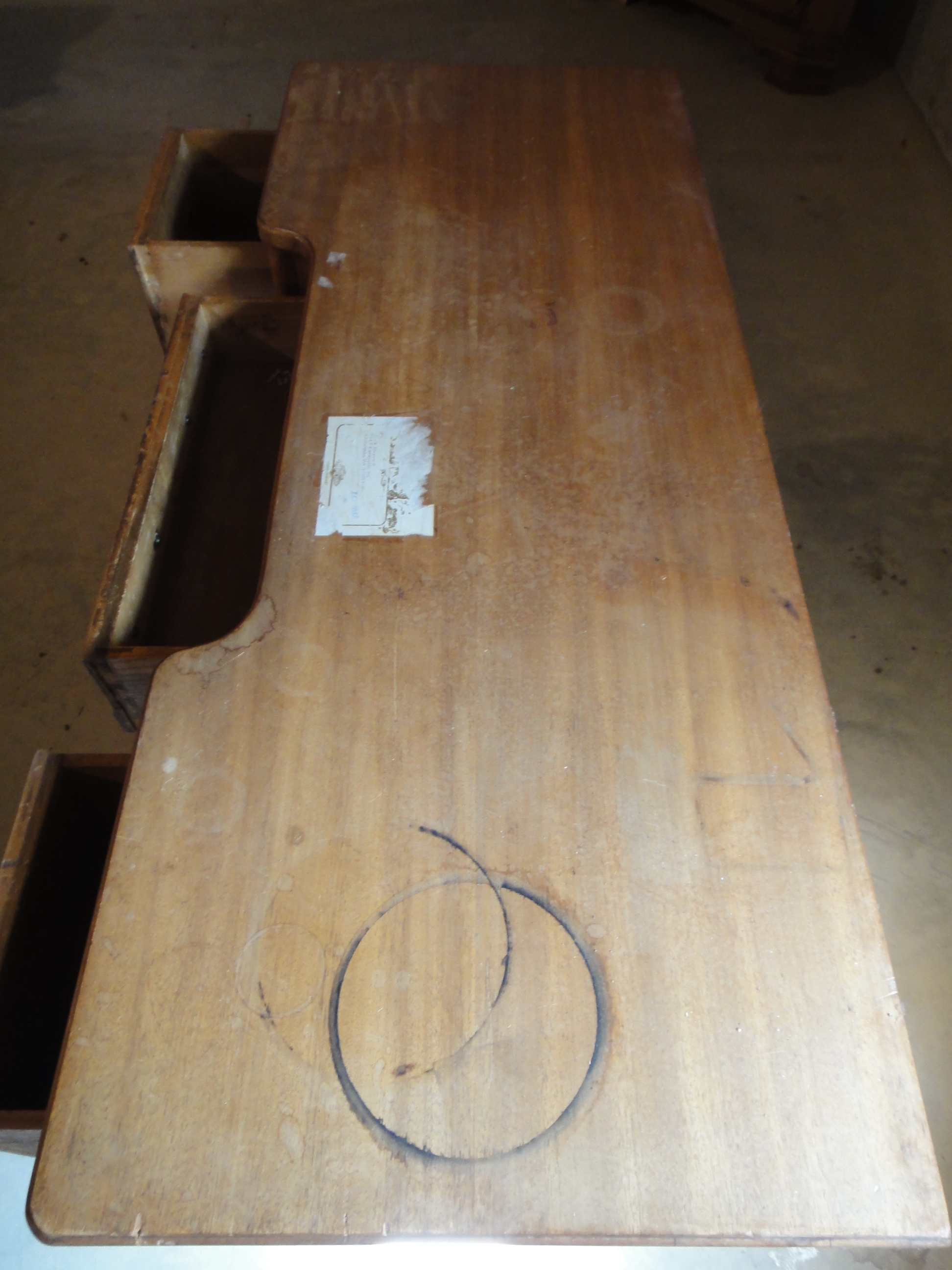 Mid Century Wood Veneer Desk EBTH